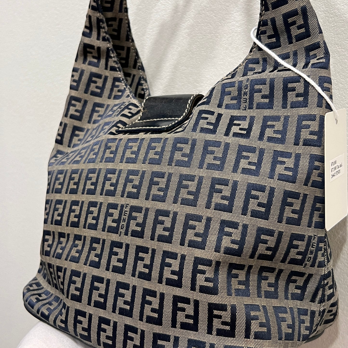 FENDI Hobo Bag Zuccino Canvas