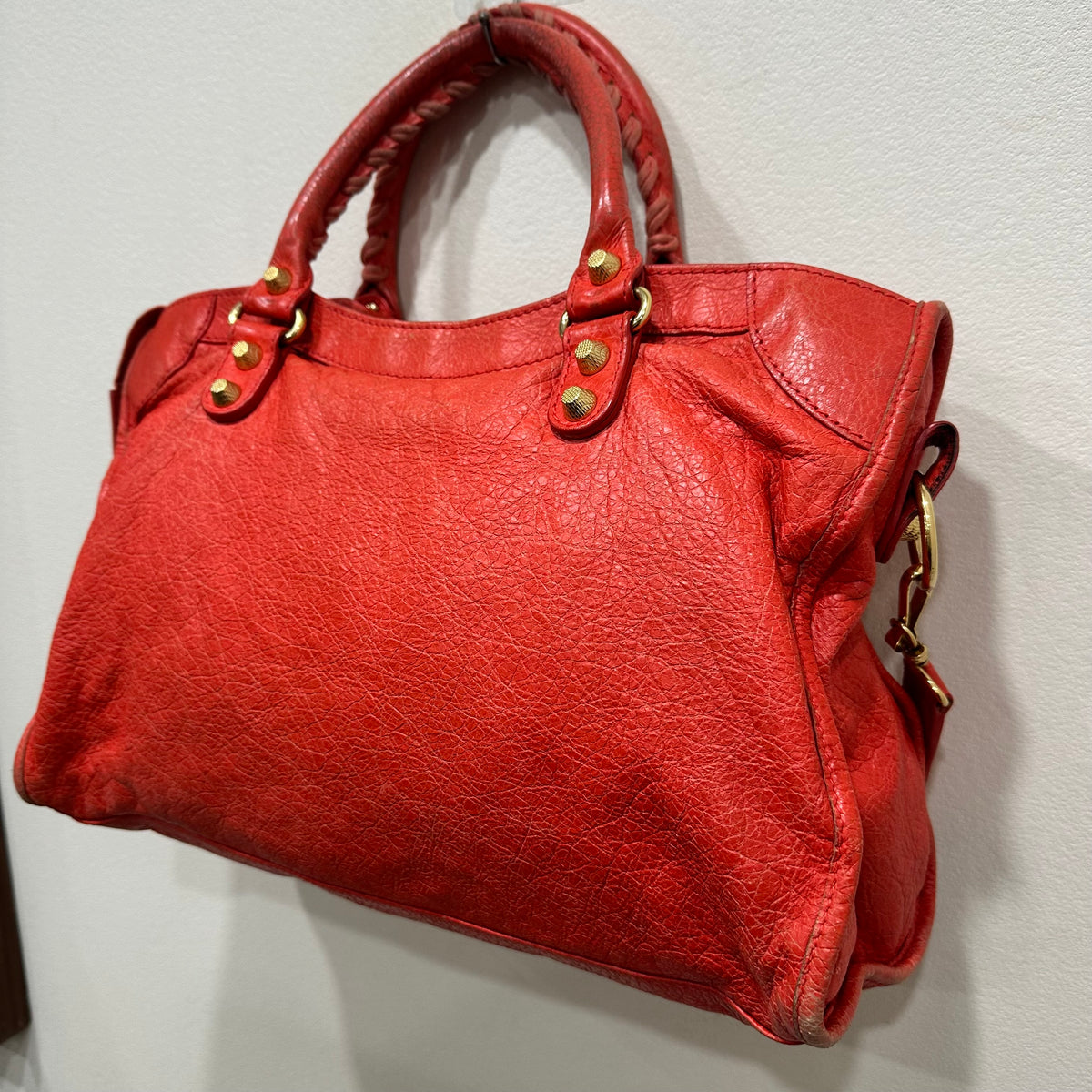BALENCIAGA City Bag Medium Gold Hardware