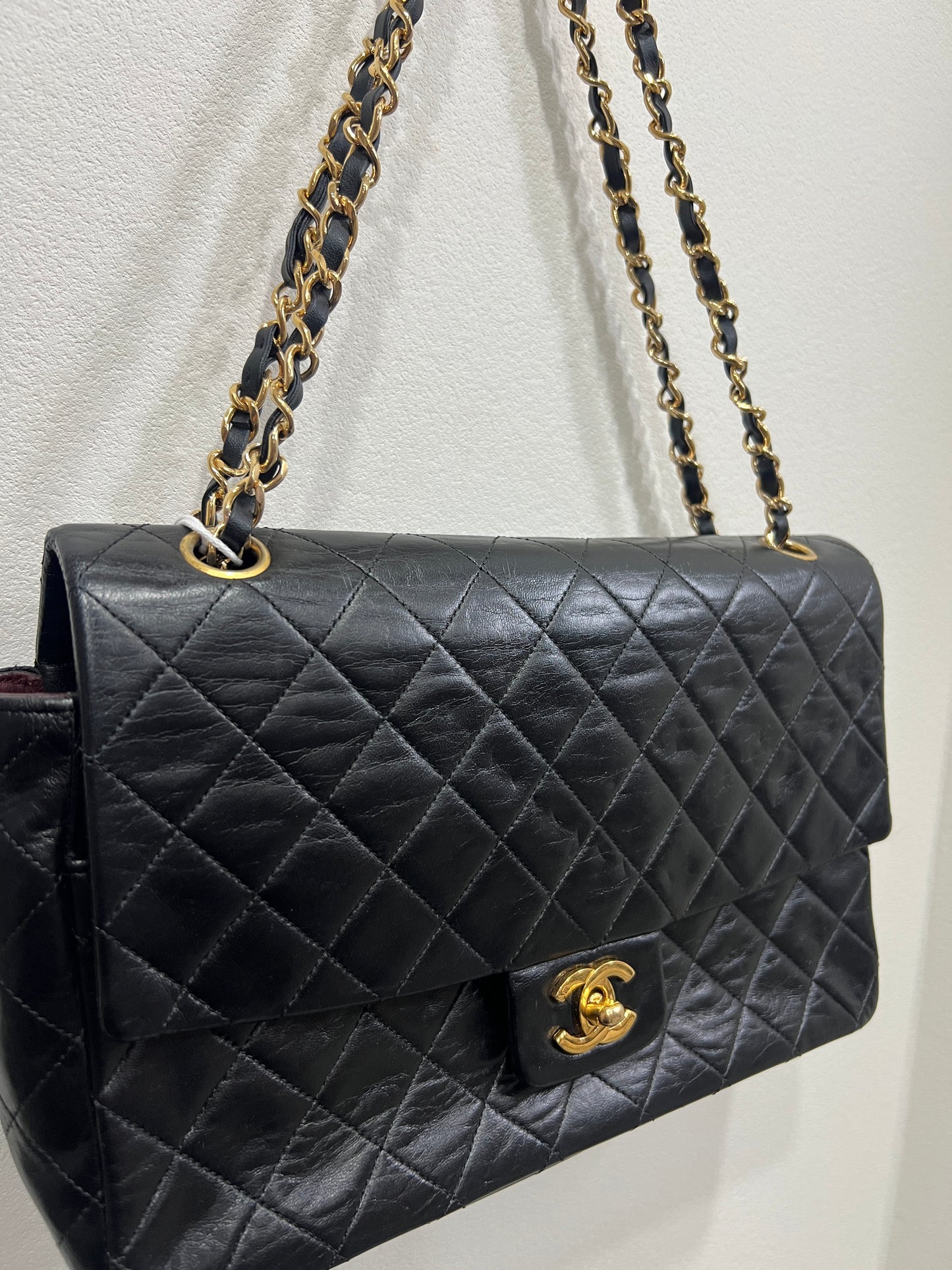 CHANEL Vintage Classic Flap with Wallet 24K gold 27cm
