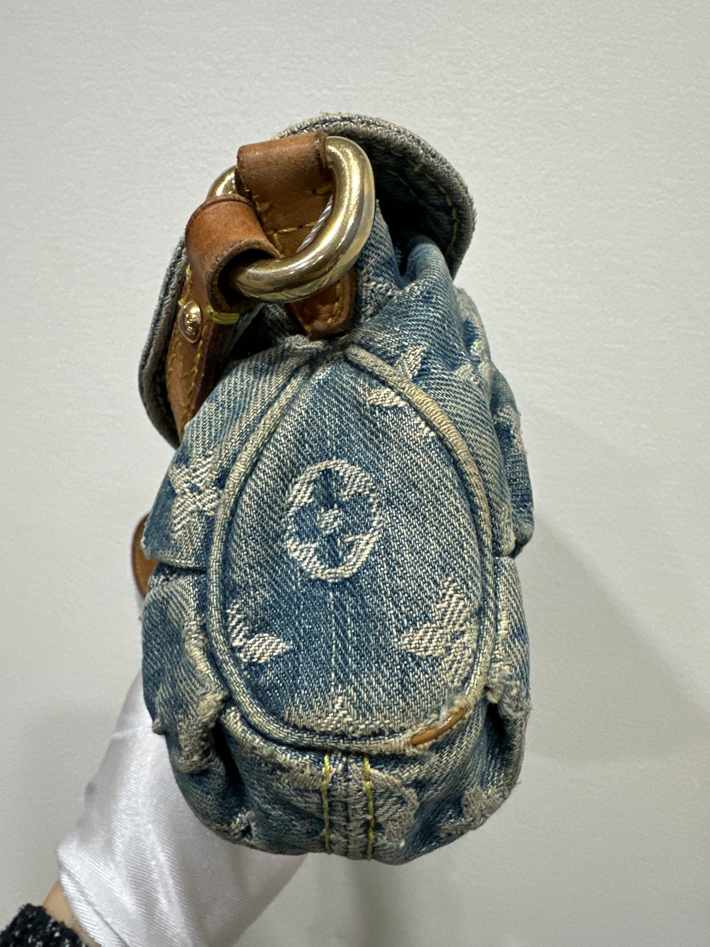 LOUIS VUITTON Denim Mini Pleaty