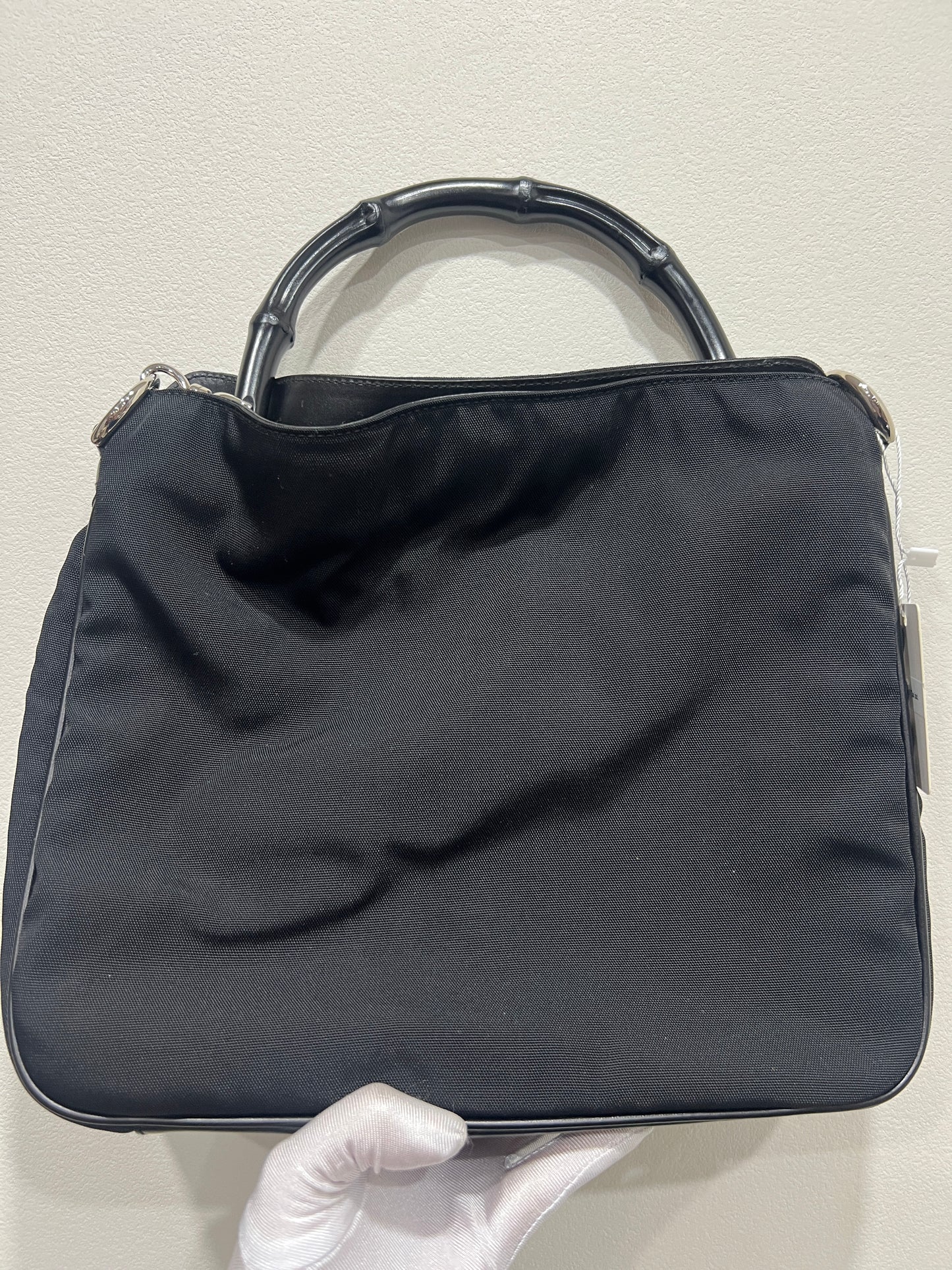 GUCCI Bamboo 2 way Handbag and Shoulder Bag