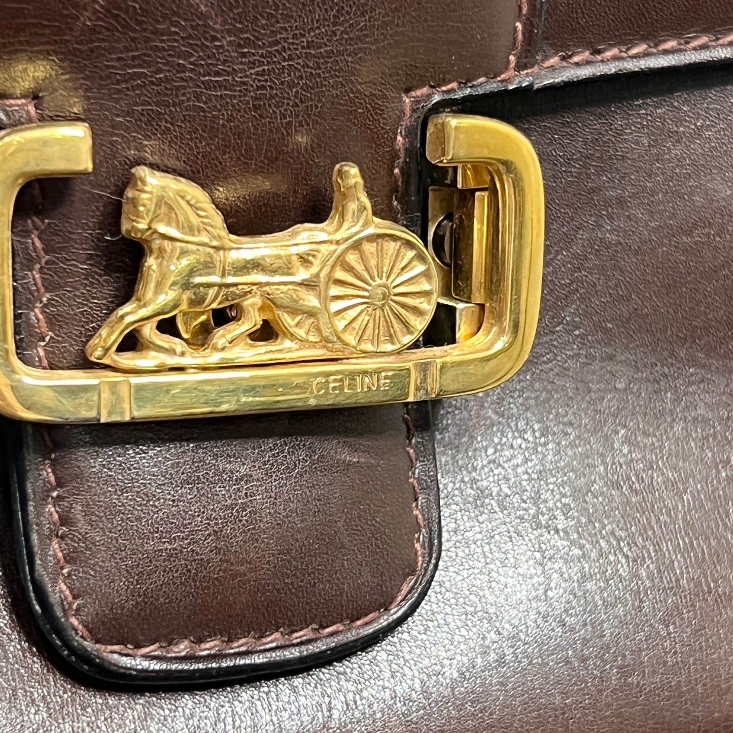 CELINE Carriage Shoulder Bag