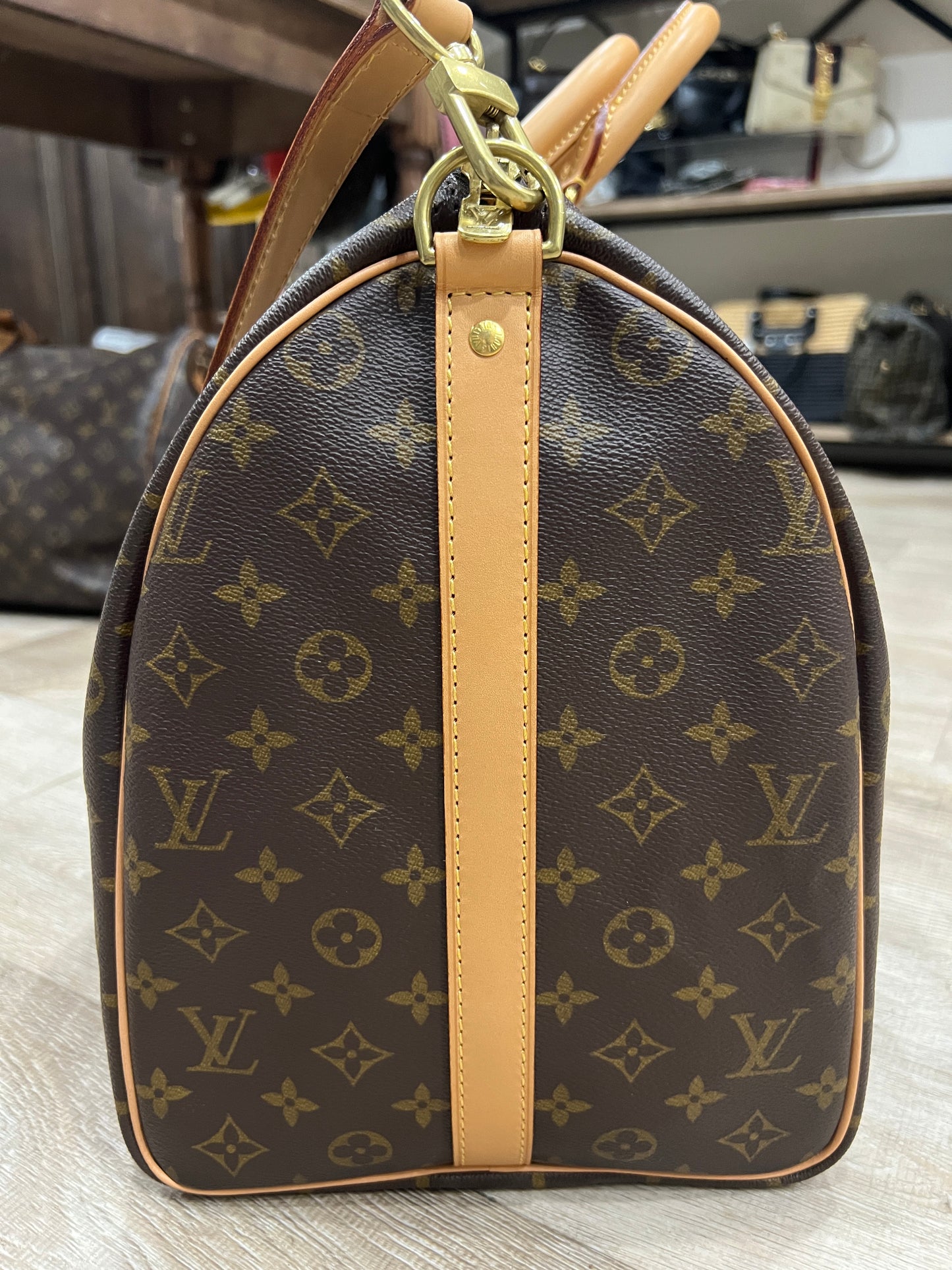 LOUIS VUITTON Keepall 45 (VACHETTA REPLACED, REPAIRED & RESTORED)