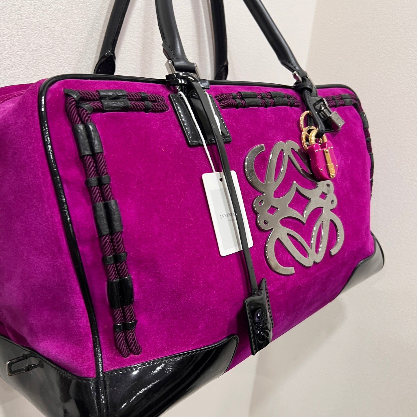 LOEWE Suede Fucshia Pink Amazona