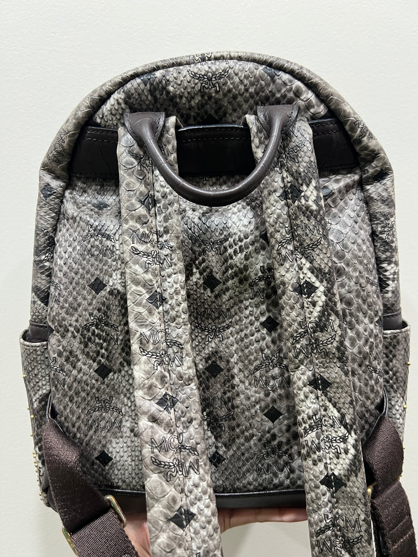 MCM Backpack Snakeskin