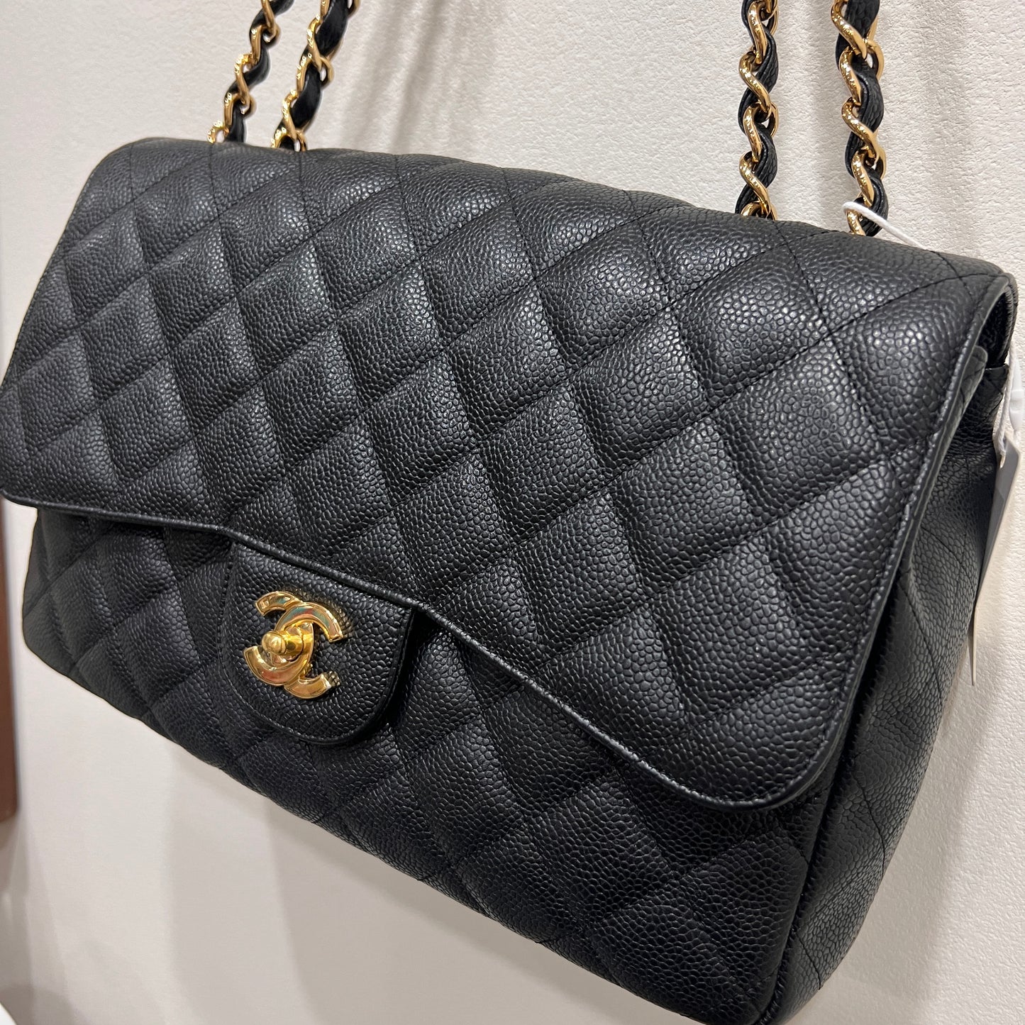 CHANEL Classic Caviar Jumbo Flap