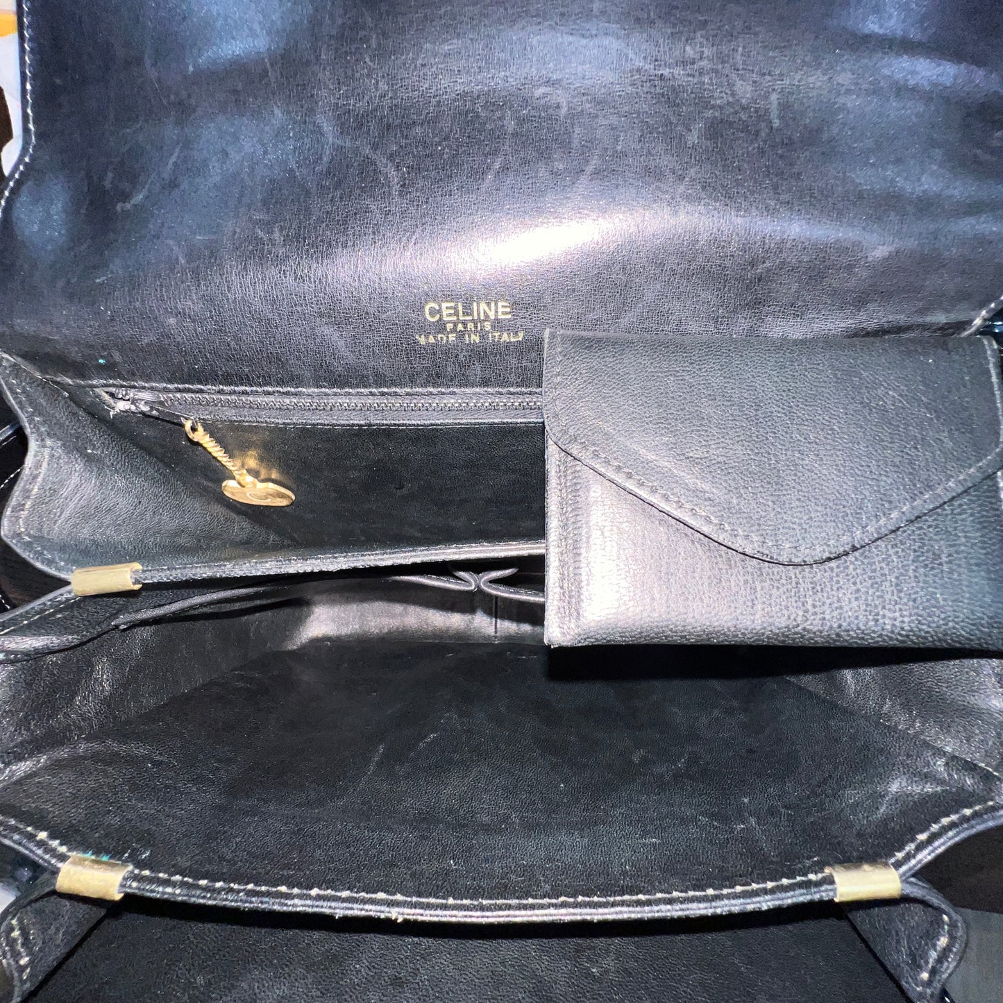 CELINE Vintage Horse Carriage Shoulder Bag