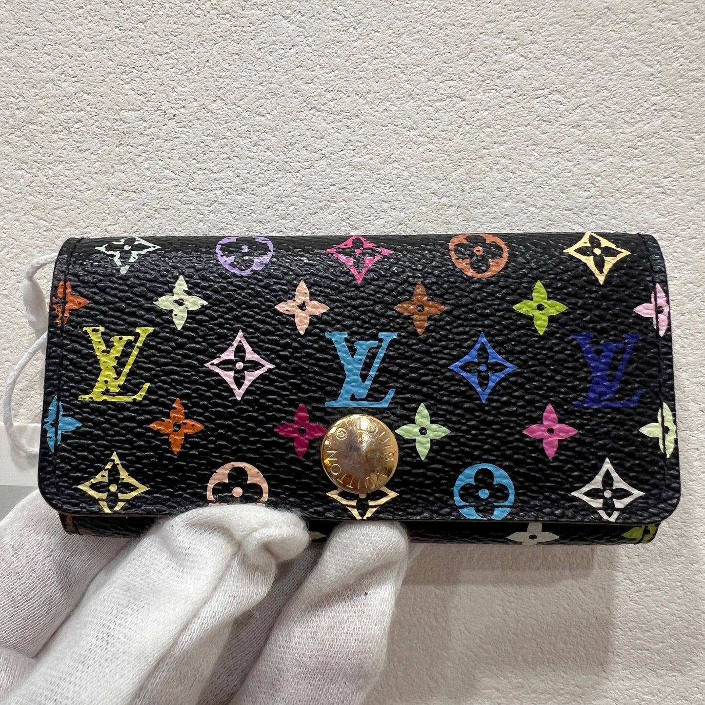 LOUIS VUITTON Murakami Key Holder (Black)