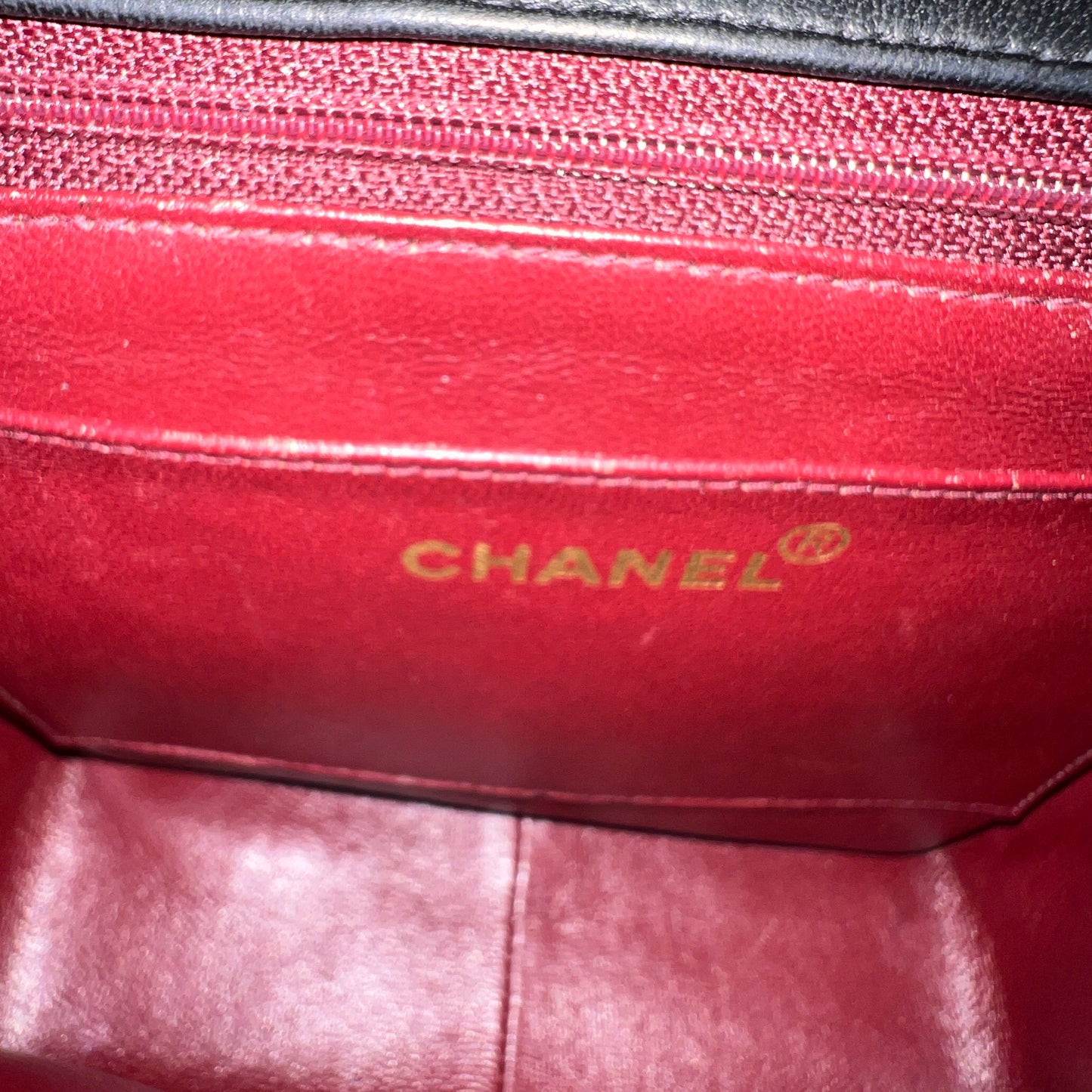 CHANEL Matelassé Mademoiselle Coco Mark Lambskin Handbag