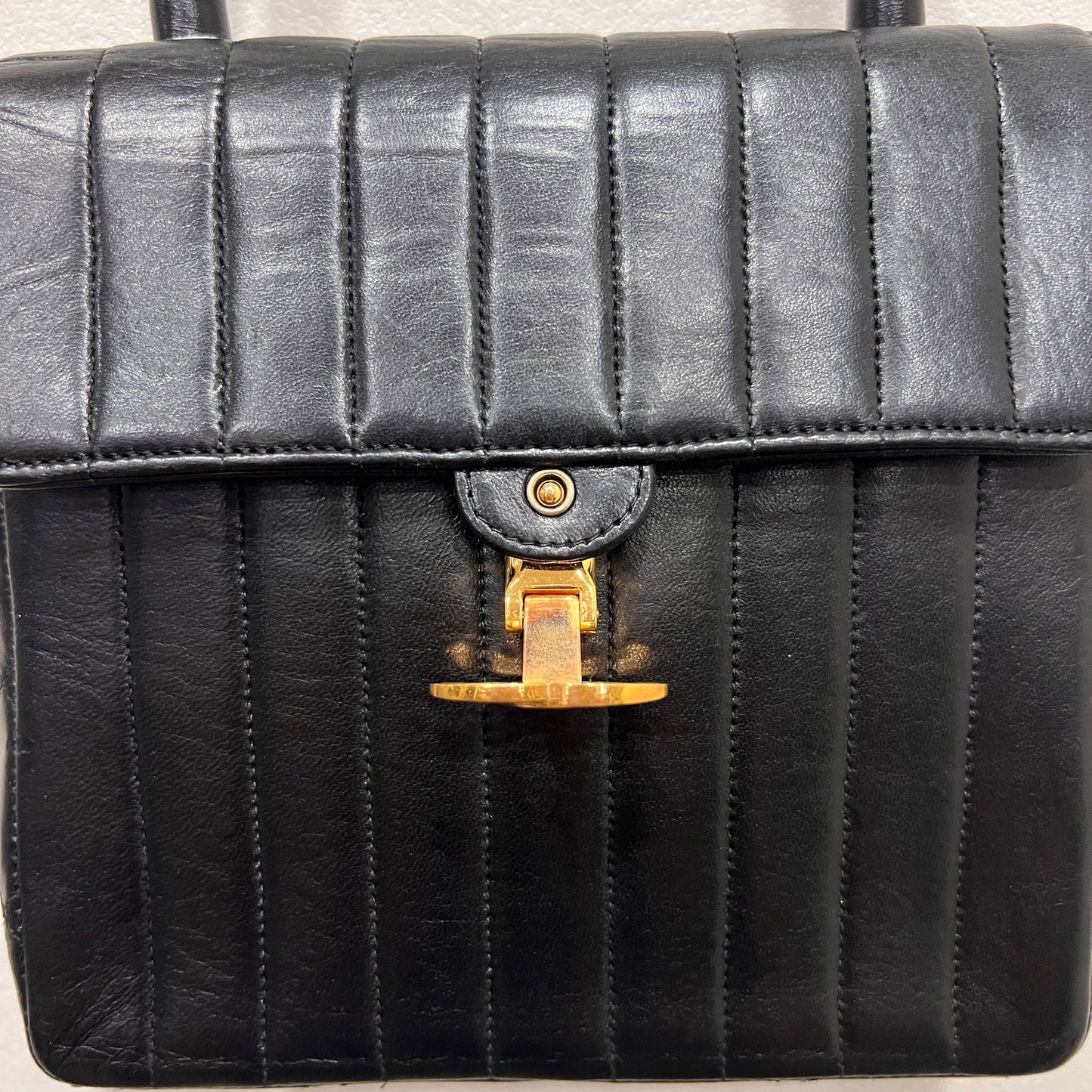 CHANEL Matelassé Mademoiselle Coco Mark Lambskin Handbag