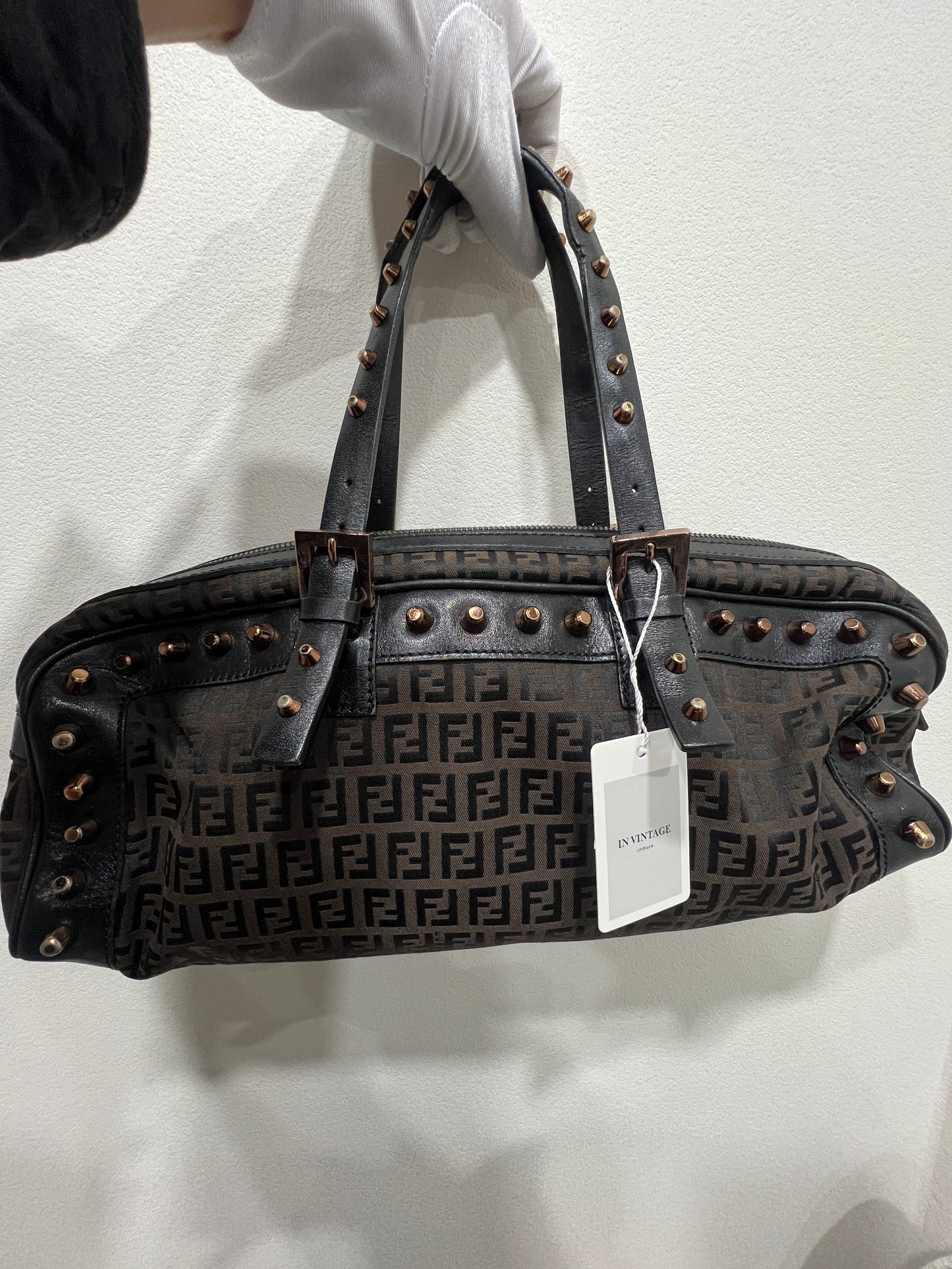 FENDI Studded Baguette Bag