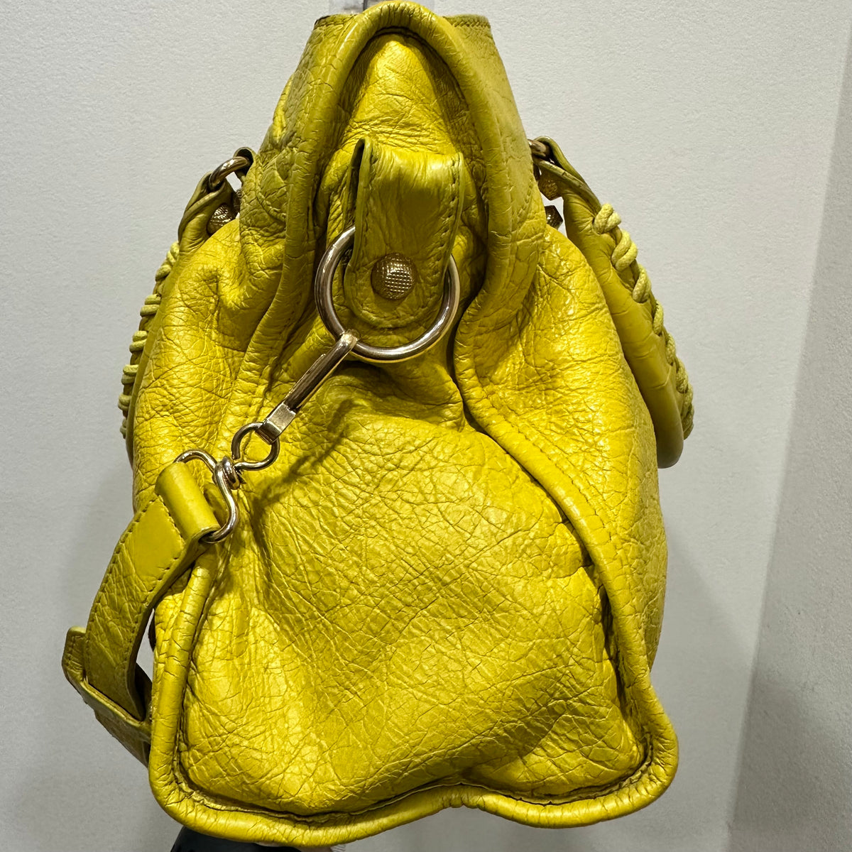 BALENCIAGA City Bag Medium Yellow Mustard
