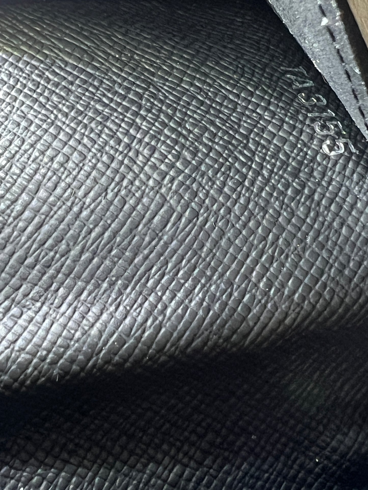 LOUIS VUITTON Long Black Damier Wallet