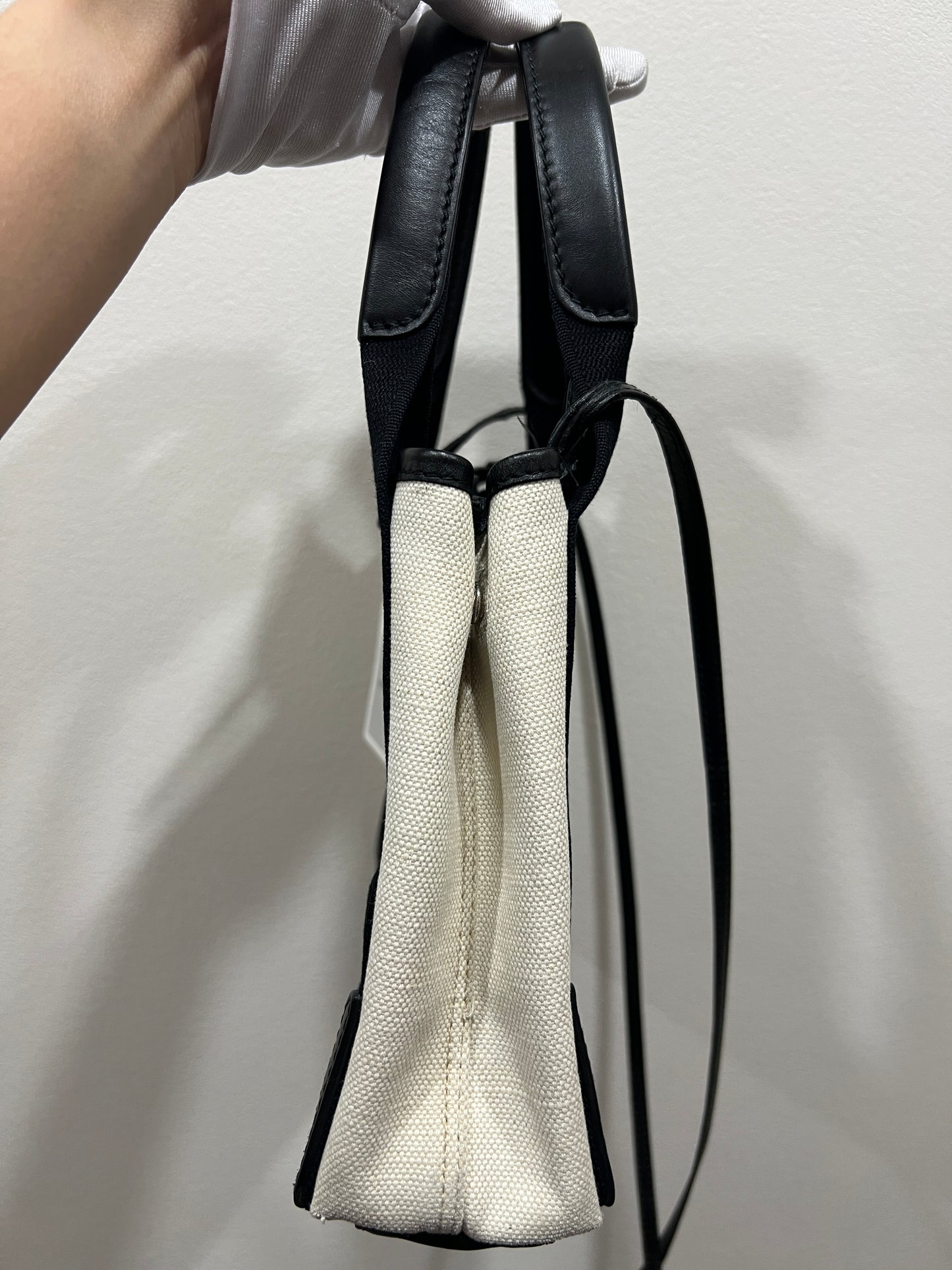 BALENCIAGA Navy Cabas XS