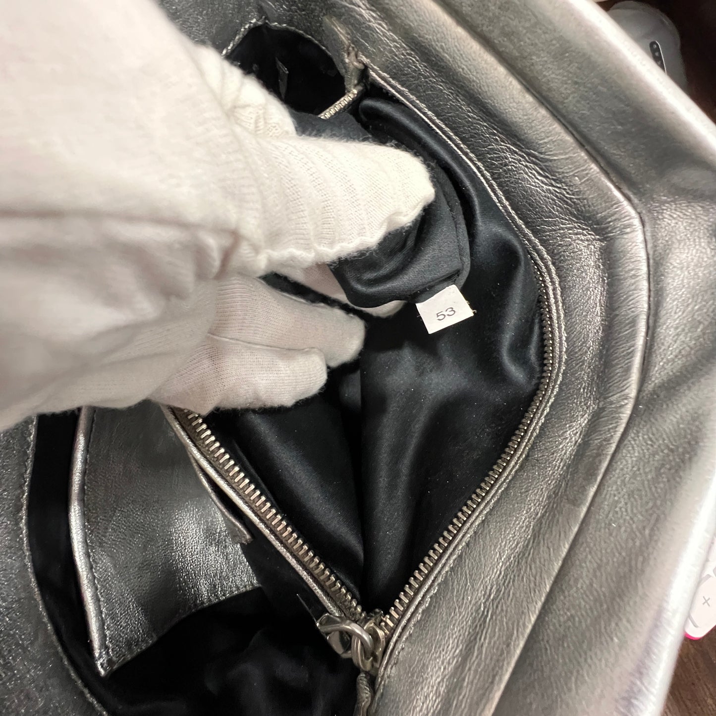 MIU MIU Metallic Leather Crossbody 30cm