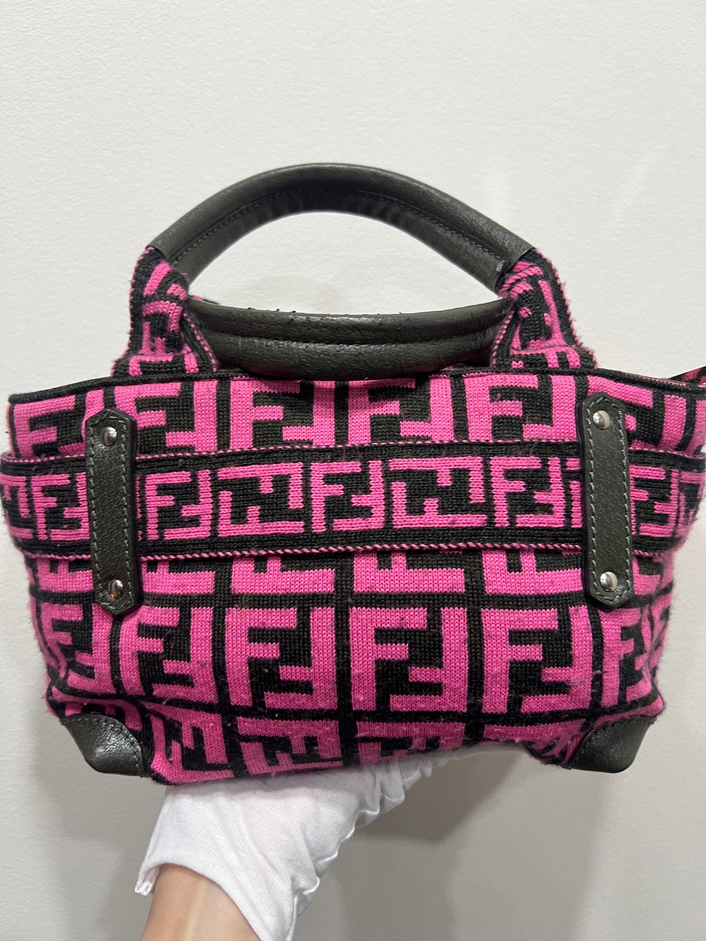 FENDI Zucca Fabric PomPom