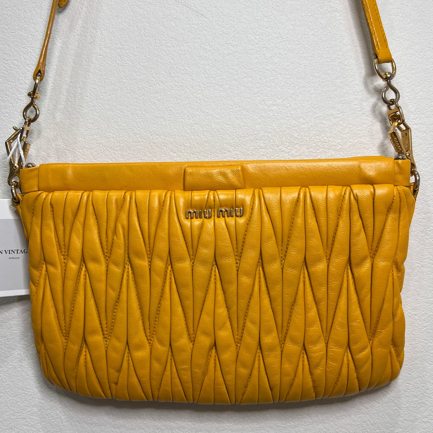 MIU MIU Metalasse Napa Leather Crossbody