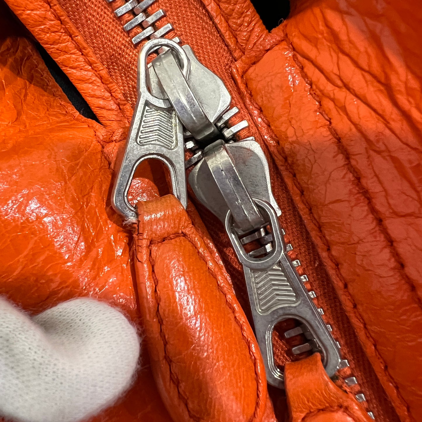 BALENCIAGA City Bag Orange Giant Hardware