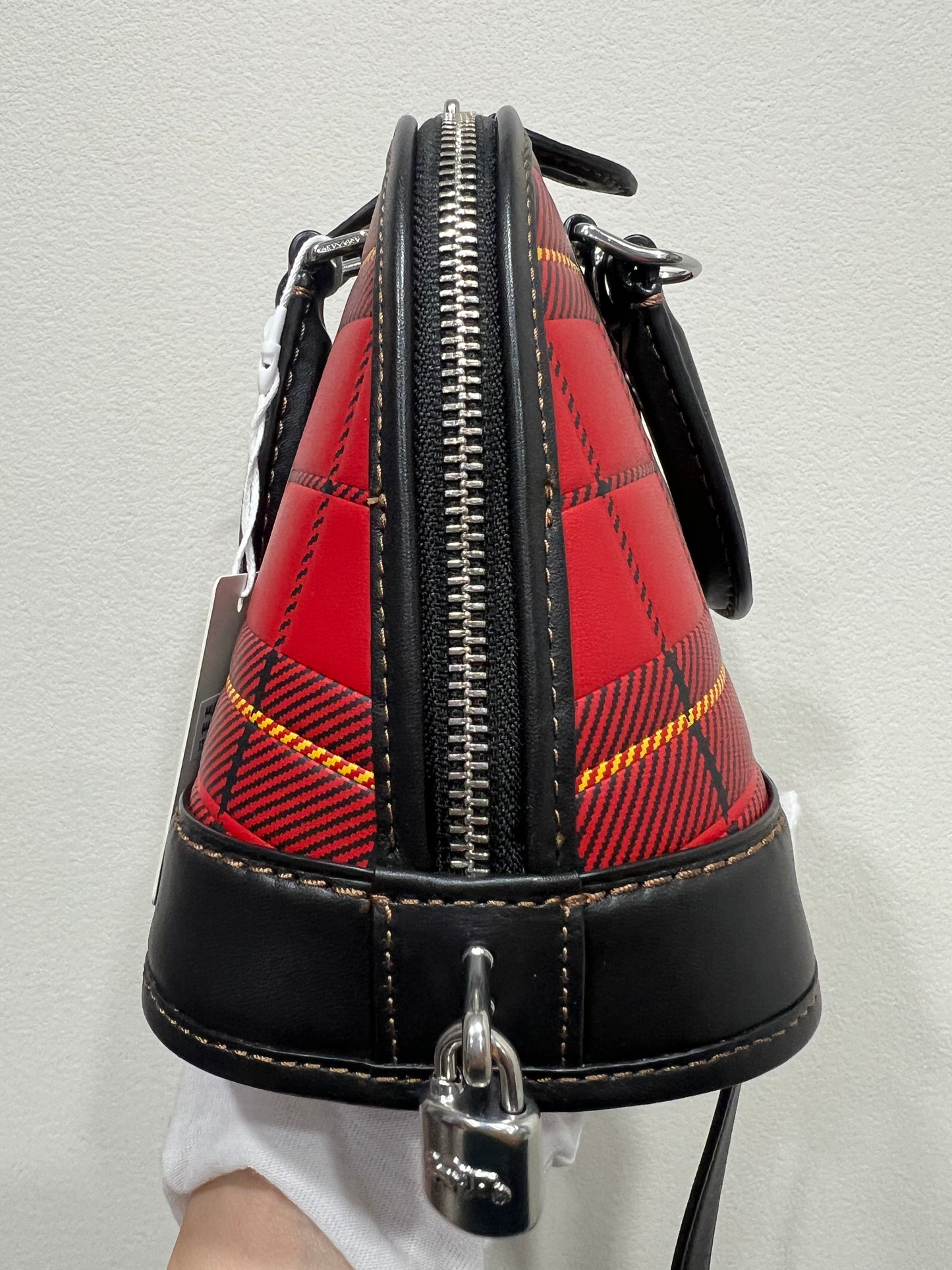 COACH Revel Bag Plaid Print