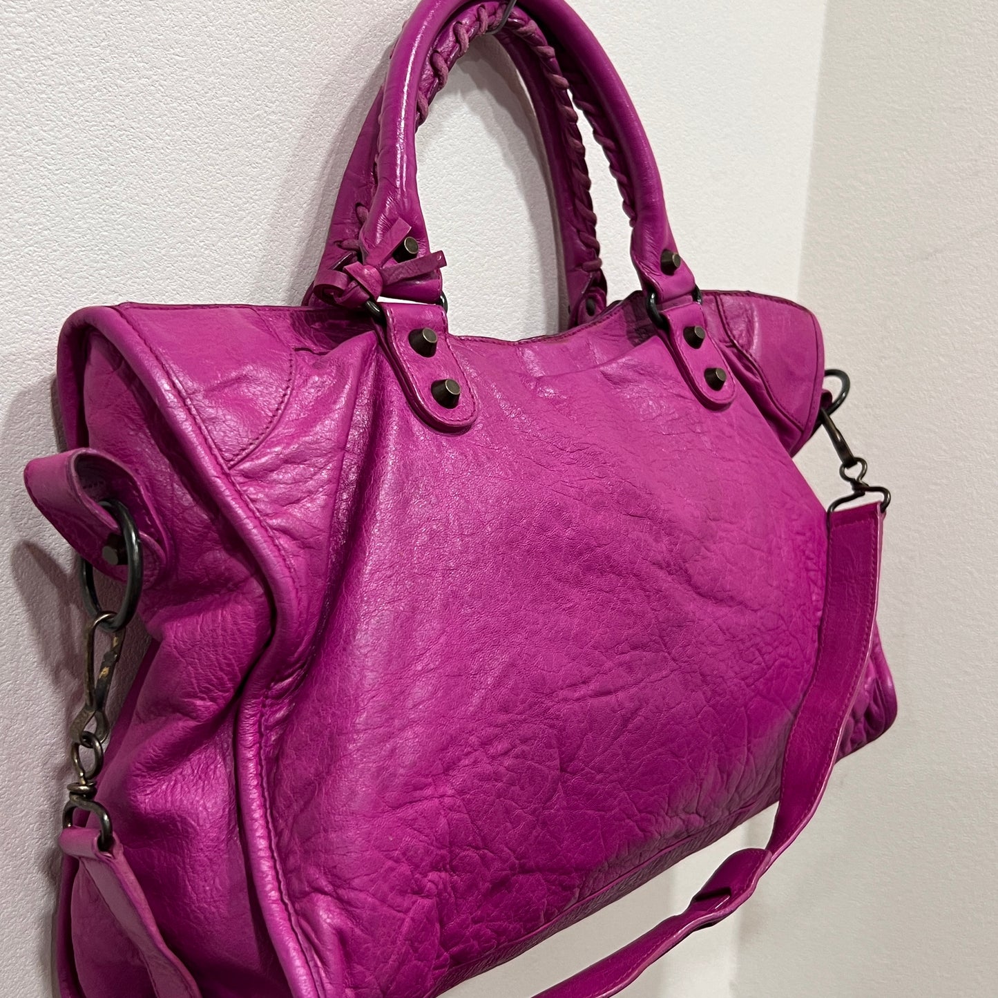 BALENCIAGA City Bag Medium Magenta Pink