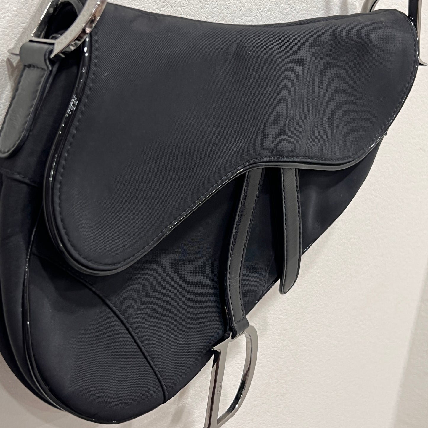 DIOR Black Saddle Bag