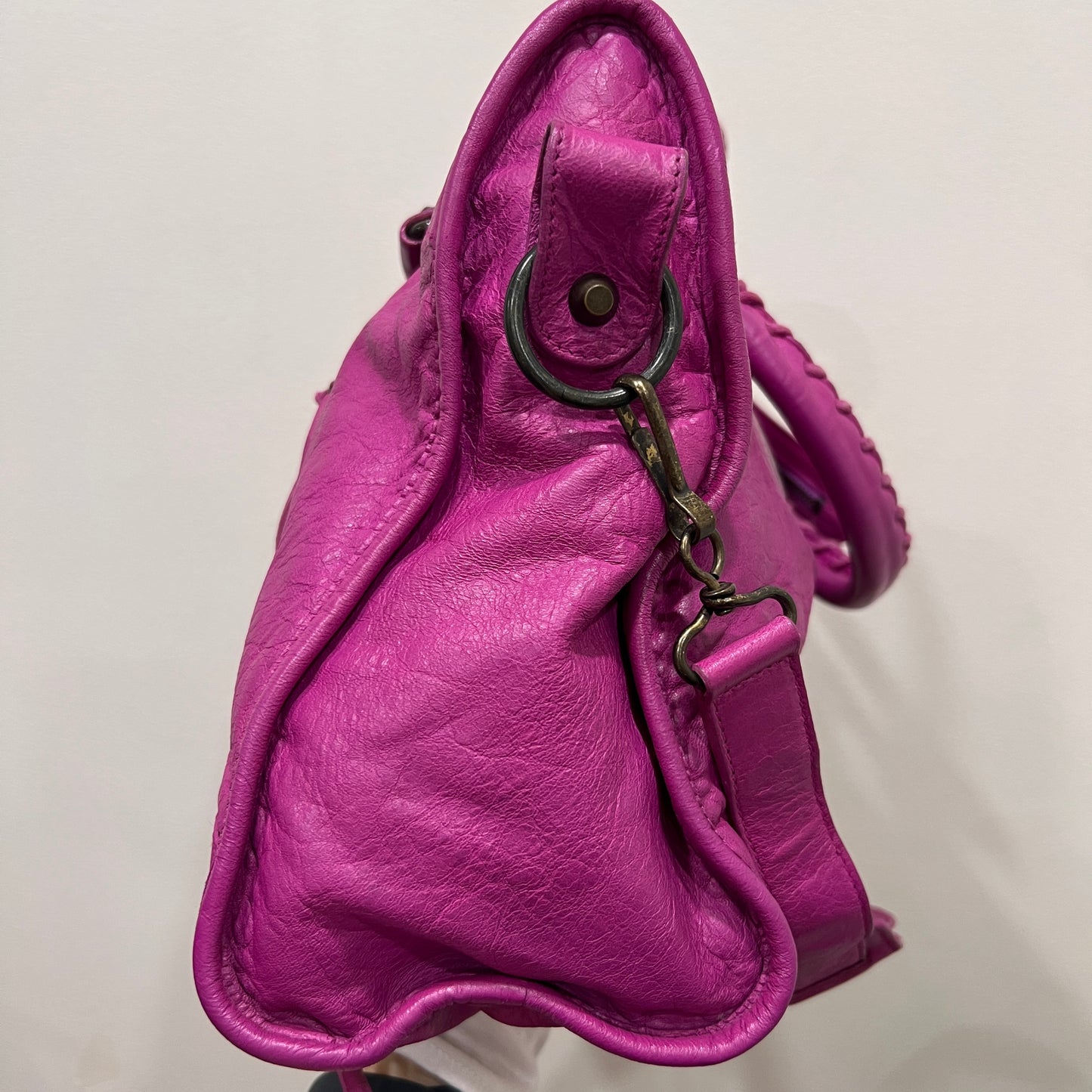 BALENCIAGA City Bag Medium Magenta Pink