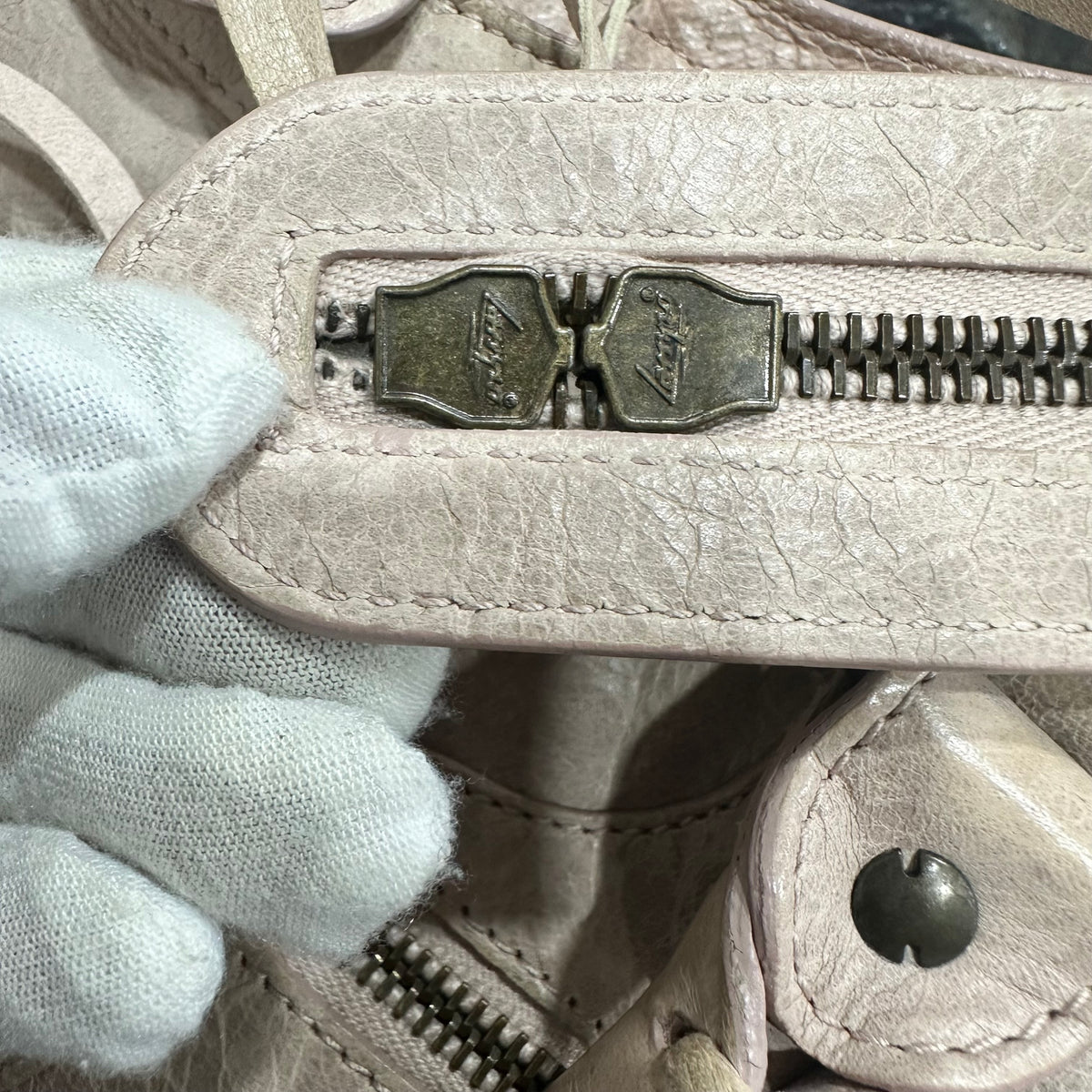 BALENCIAGA City Bag Medium Pale Pink