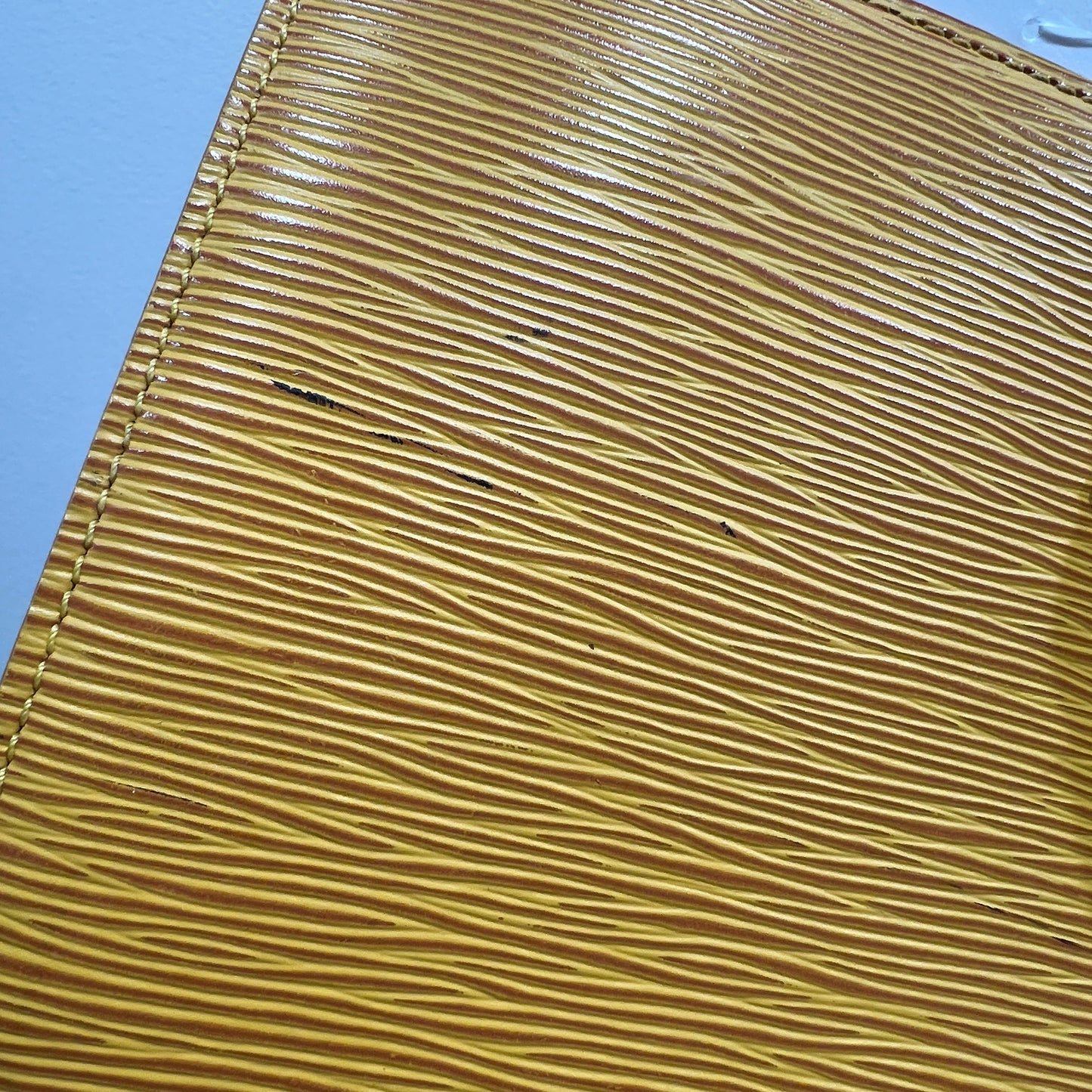 LOUIS VUITTON Triangular Sac Epi Leather Bag