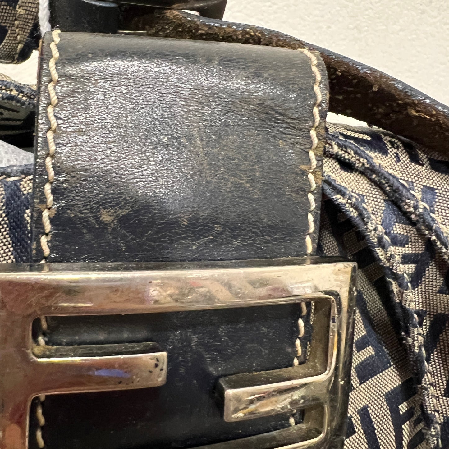 FENDI Hobo Bag Zuccino Canvas