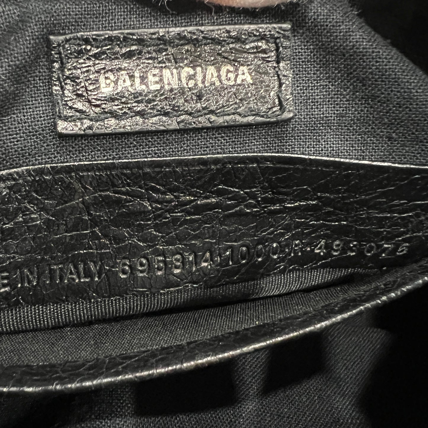 BALENCIAGA Le Cagole Mini Denim Black