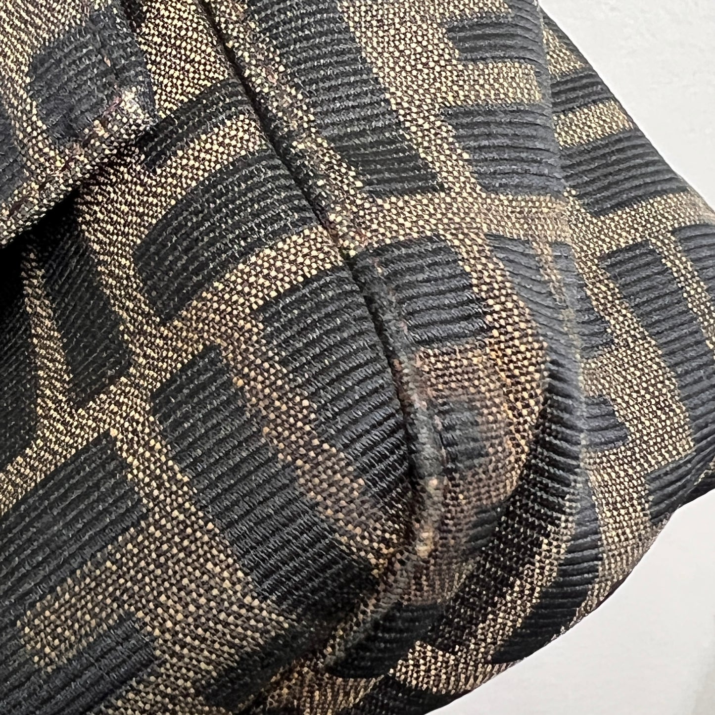 Fendi Zucca Canvas Shoulder Bag