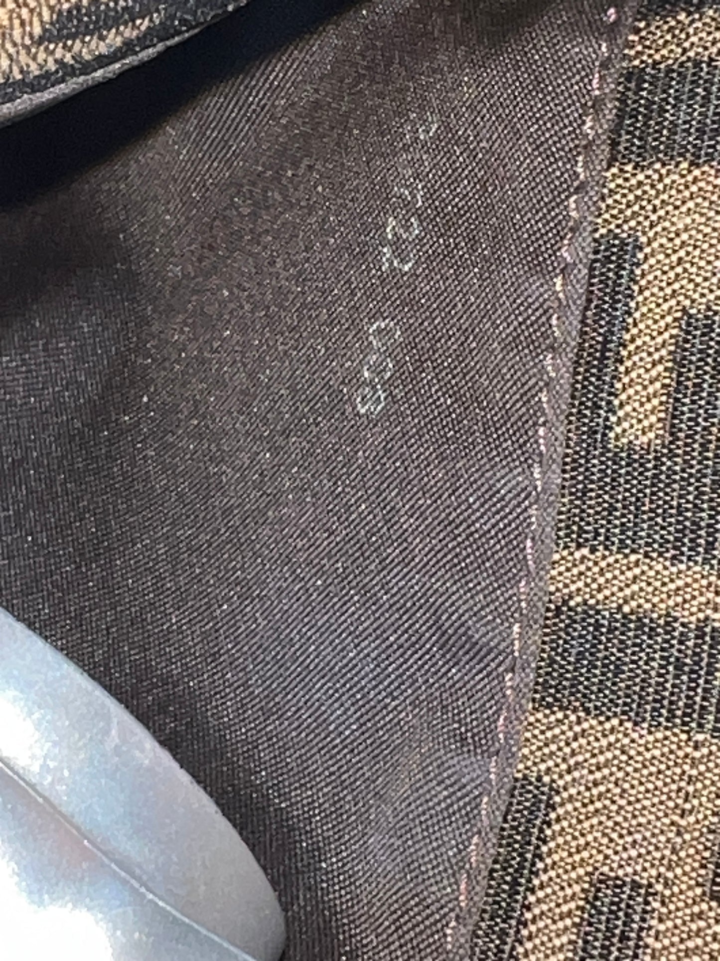 FENDI Double Zip Shoulder Bag