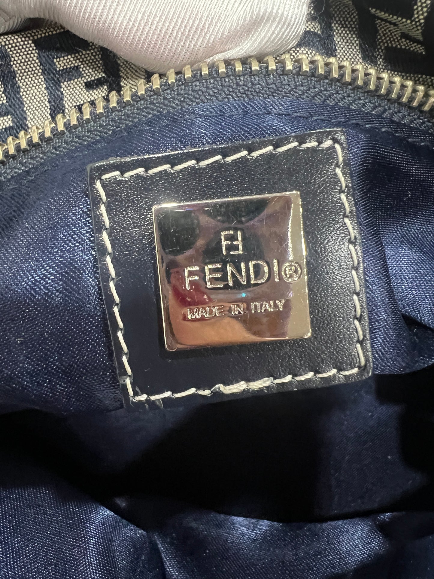FENDI Monogram Zuccino Shoulder Bag
