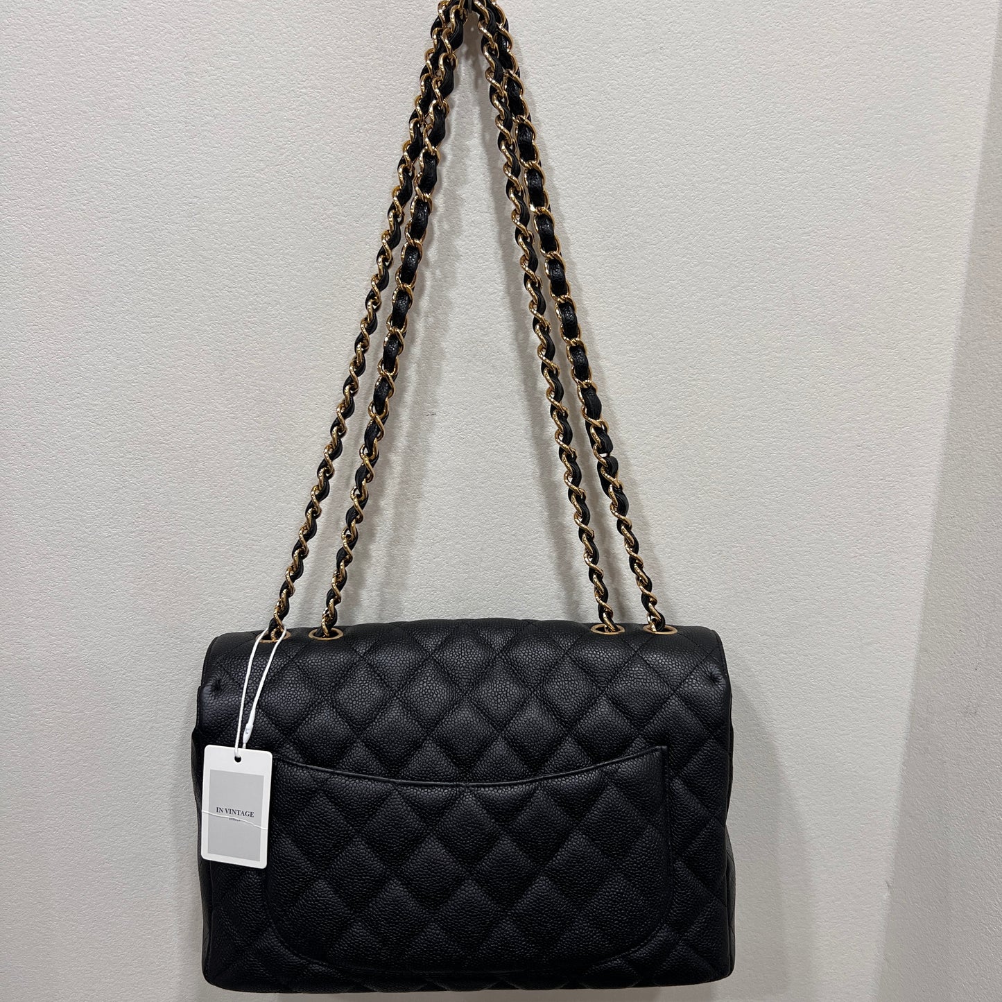 CHANEL Classic Caviar Jumbo Flap