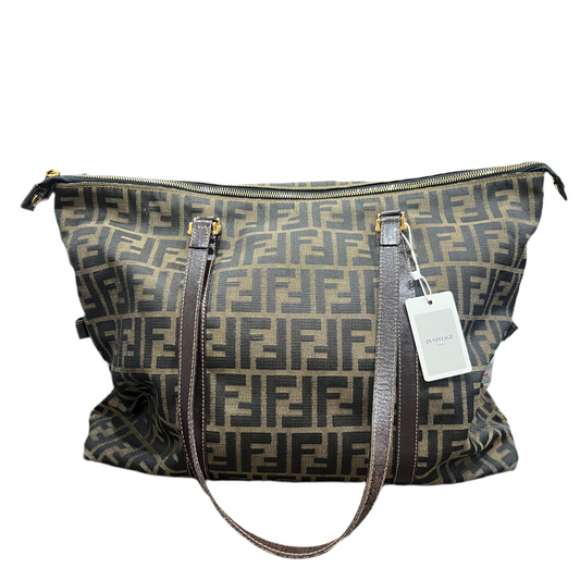 FENDI Zucca Tote Bag Brown