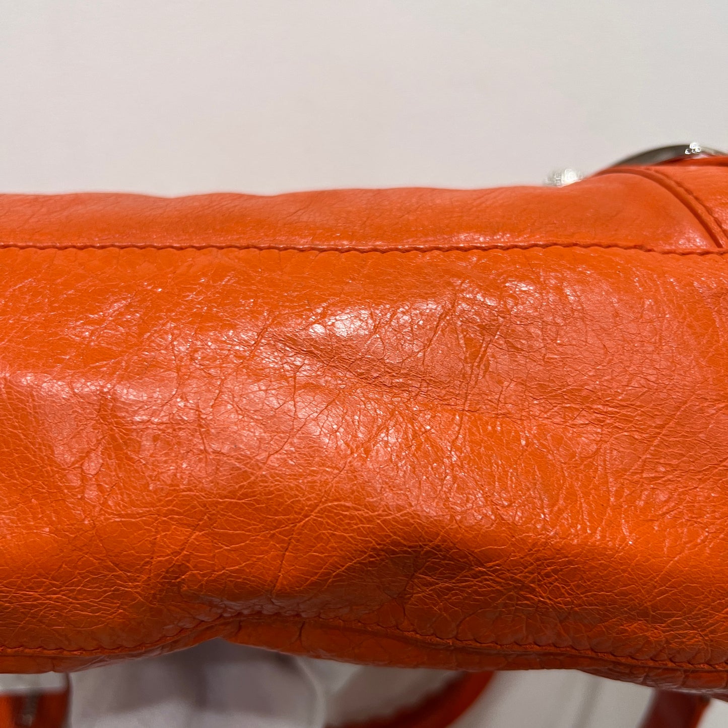BALENCIAGA City Bag Orange Giant Hardware