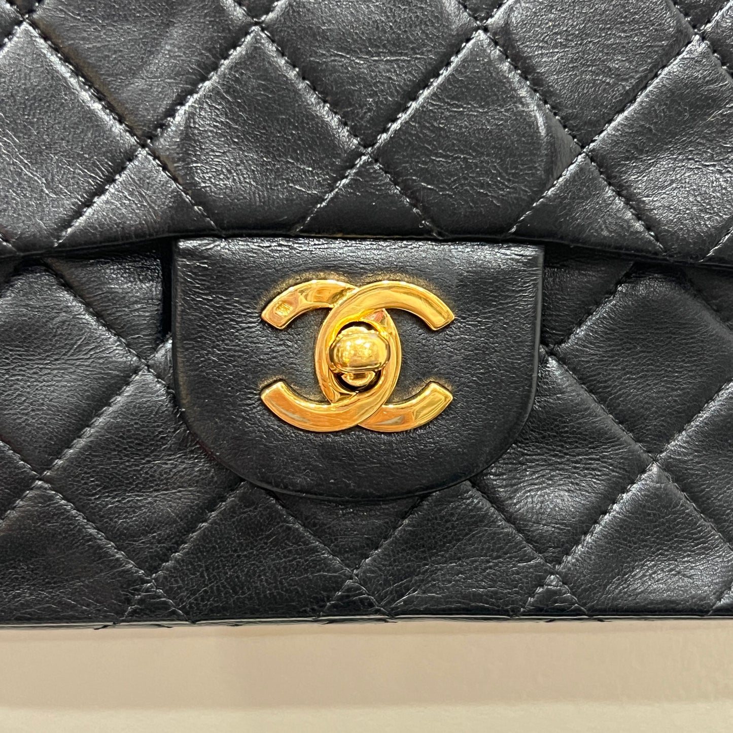 CHANEL Classic Double Flap 24k Gold 23cm
