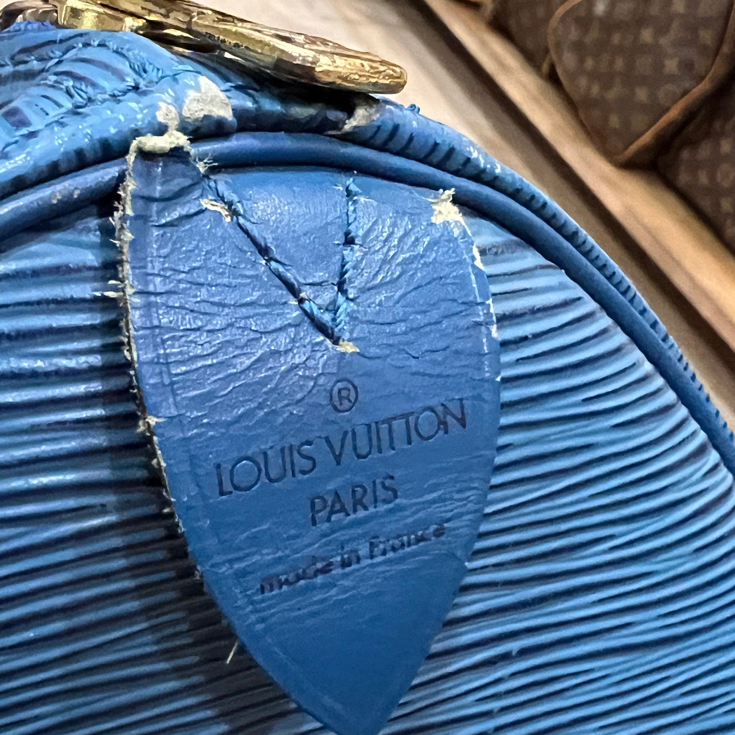 LOUIS VUITTON Keepall Epi Lether 50cm