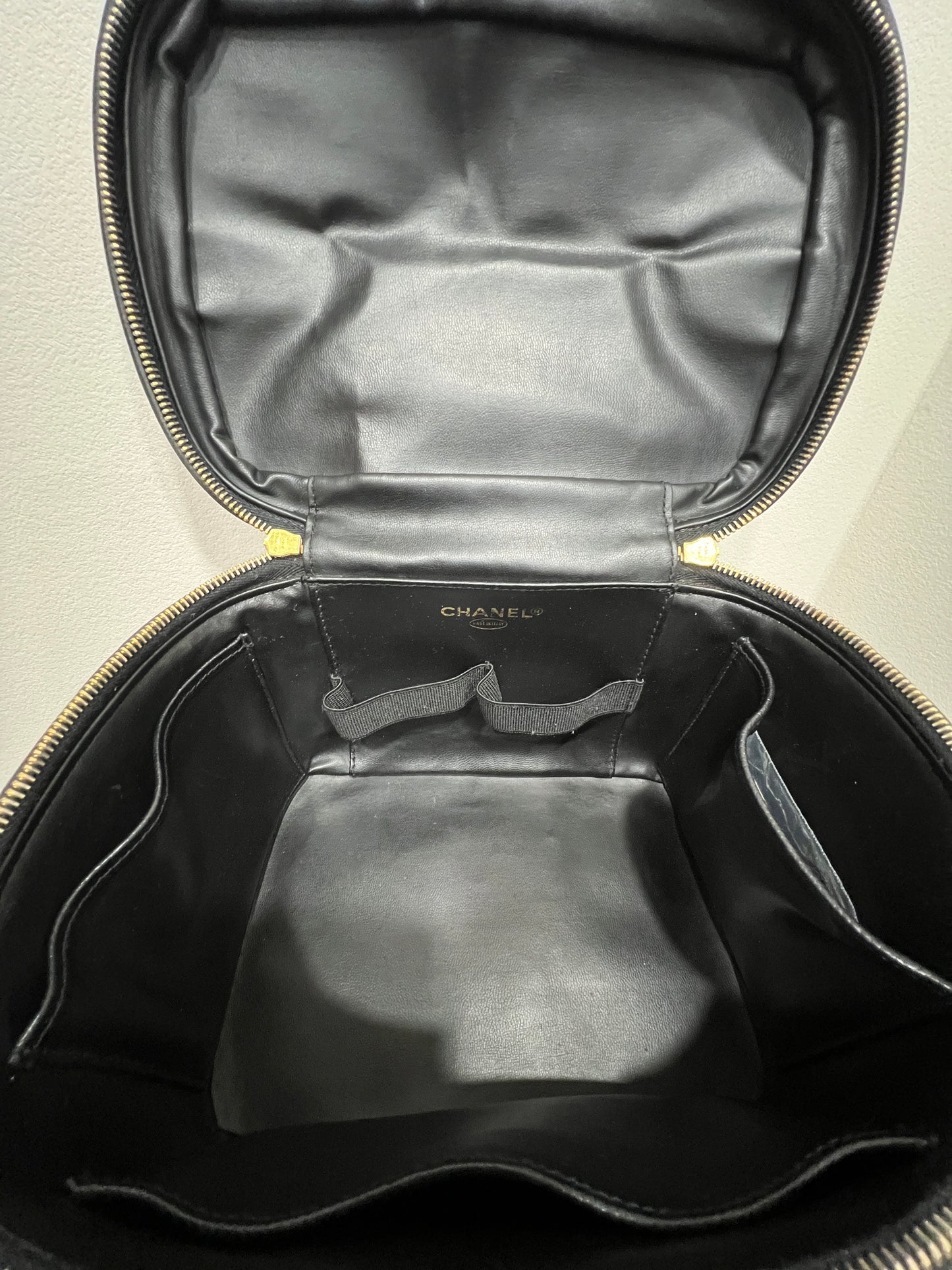 CHANEL Vanity Bag Black Caviar
