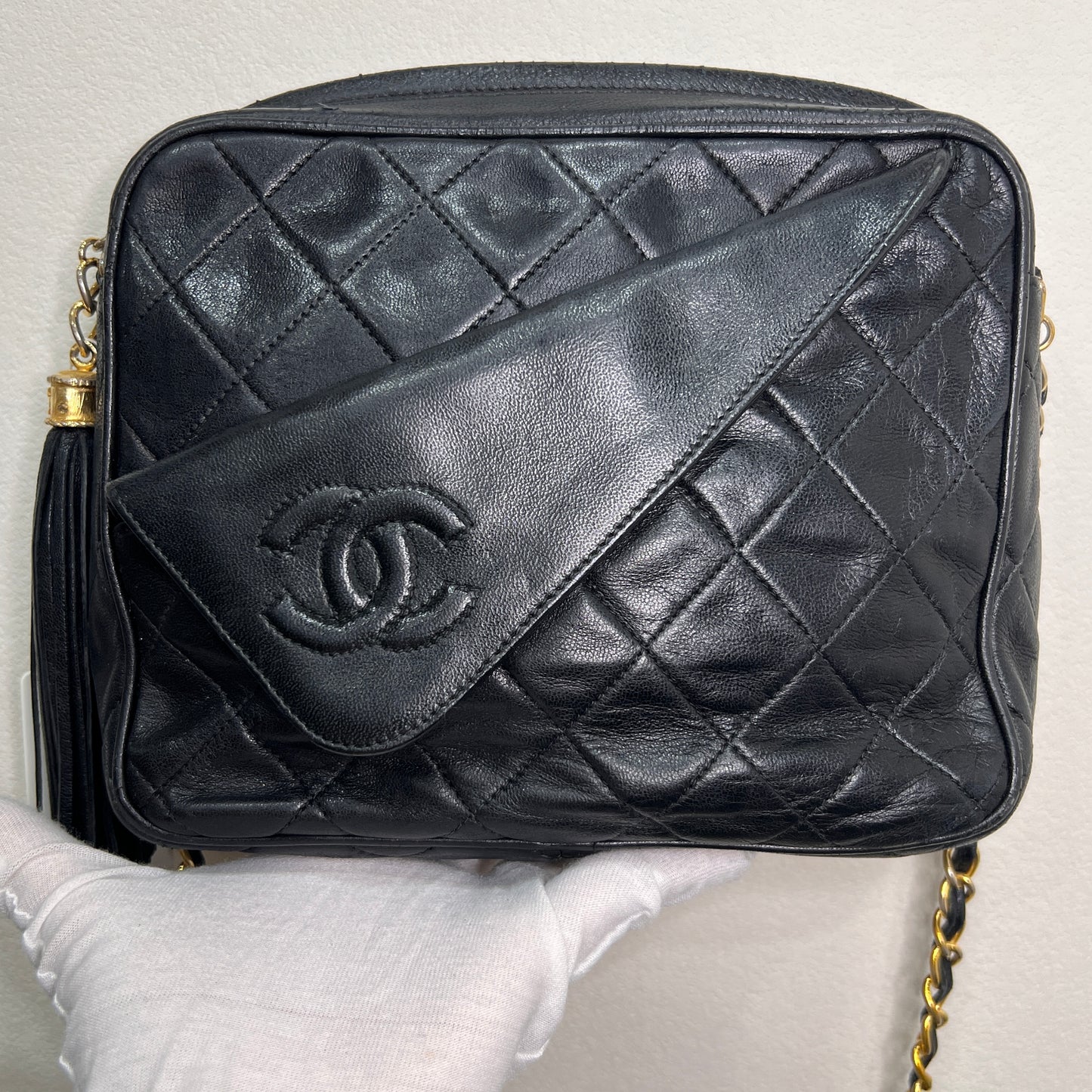 CHANEL Matelasse Tassel Bag