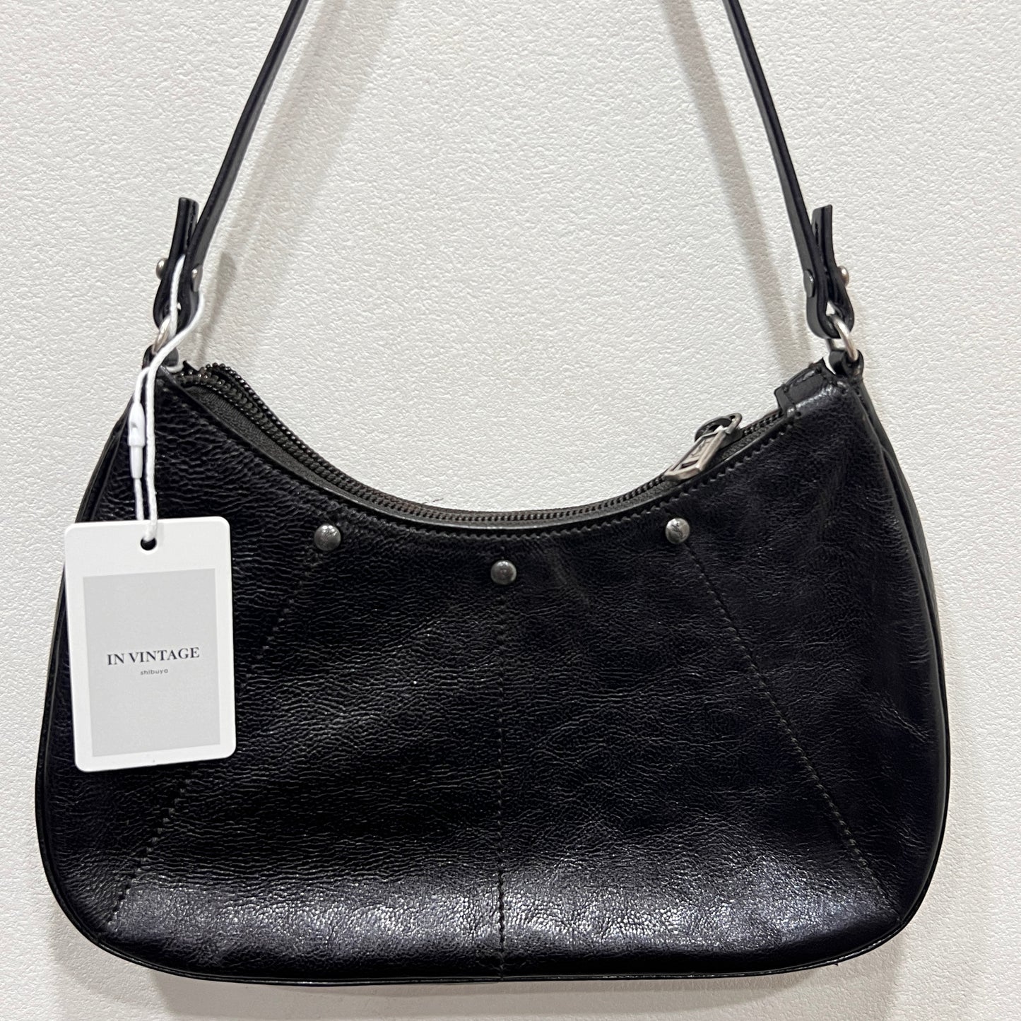 YSL Mombasa Black Leather Shoulder Bag