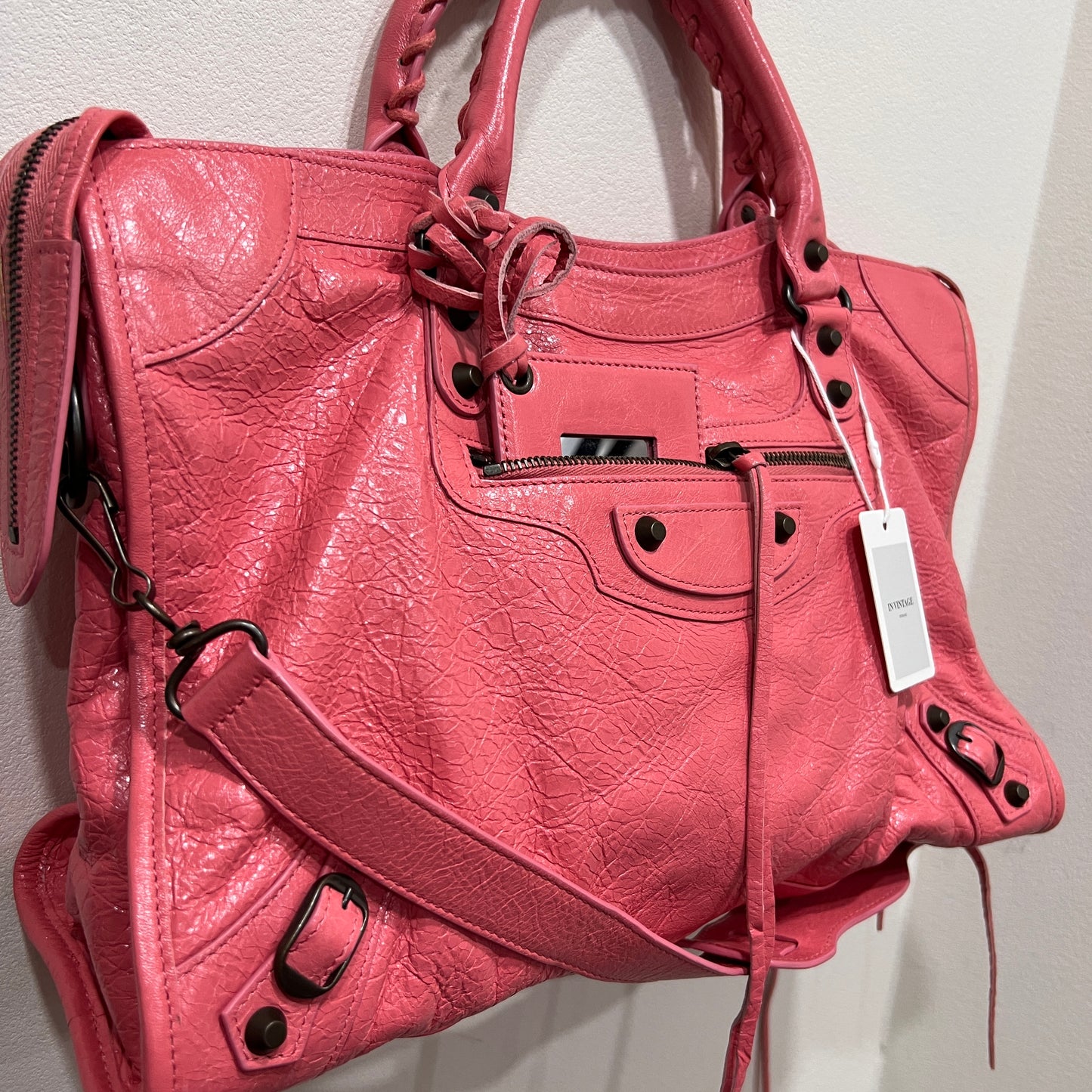 BALENCIAGA Pink City Bag