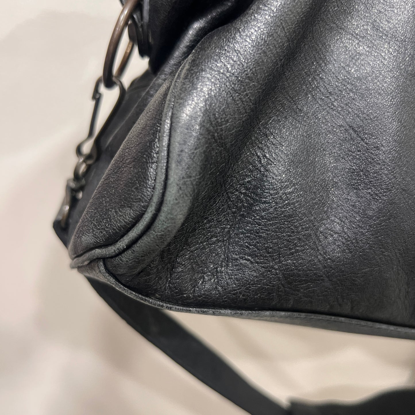 BALENCIAGA Black Twiggy Leather Satchel