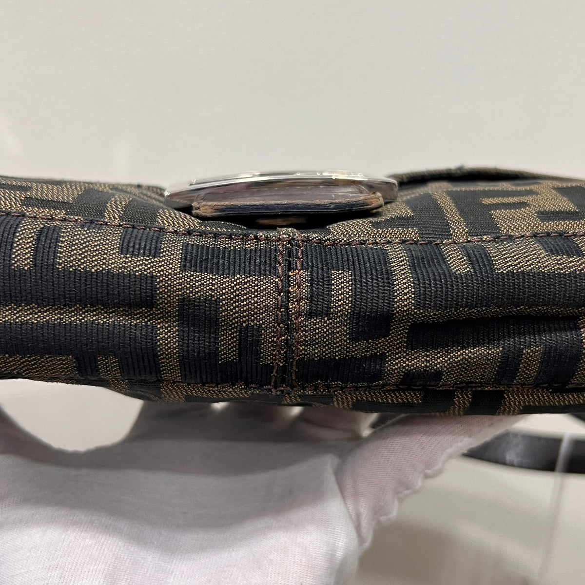 Fendi Baguette Zucca Canvas