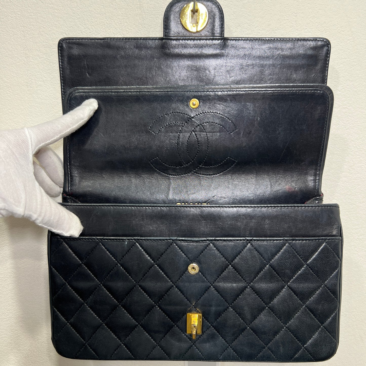 CHANEL CLASSIC DOUBLE FLAP BAG MADEMOISELLE CHAIN