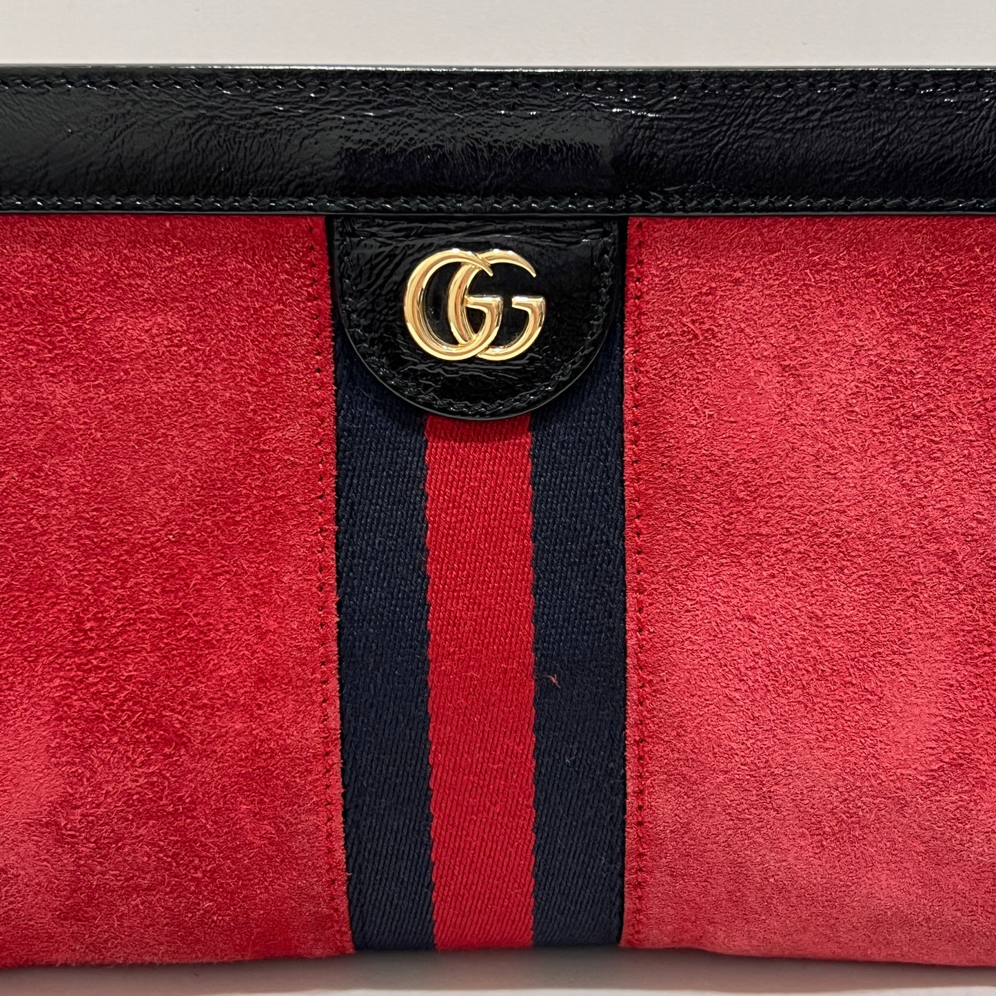 GUCCI Ophidia Chain Suede Small Shoulder Bag