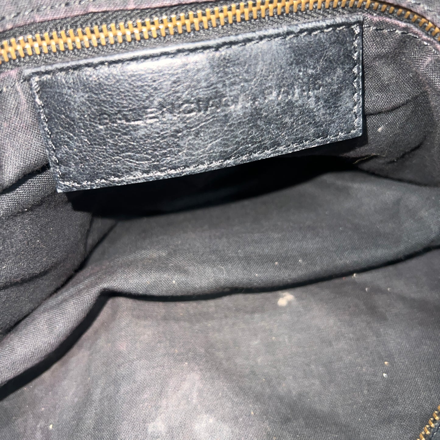 BALENCIAGA Black Twiggy Leather Satchel