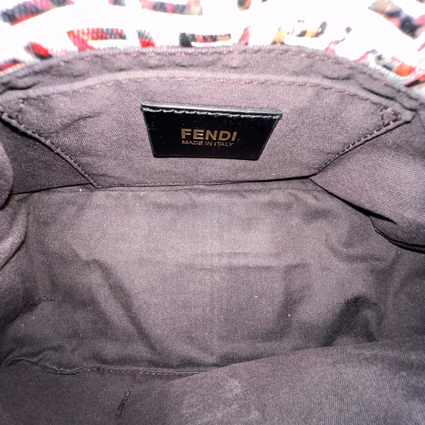FENDI Floral Zuccino Mamma Baguette