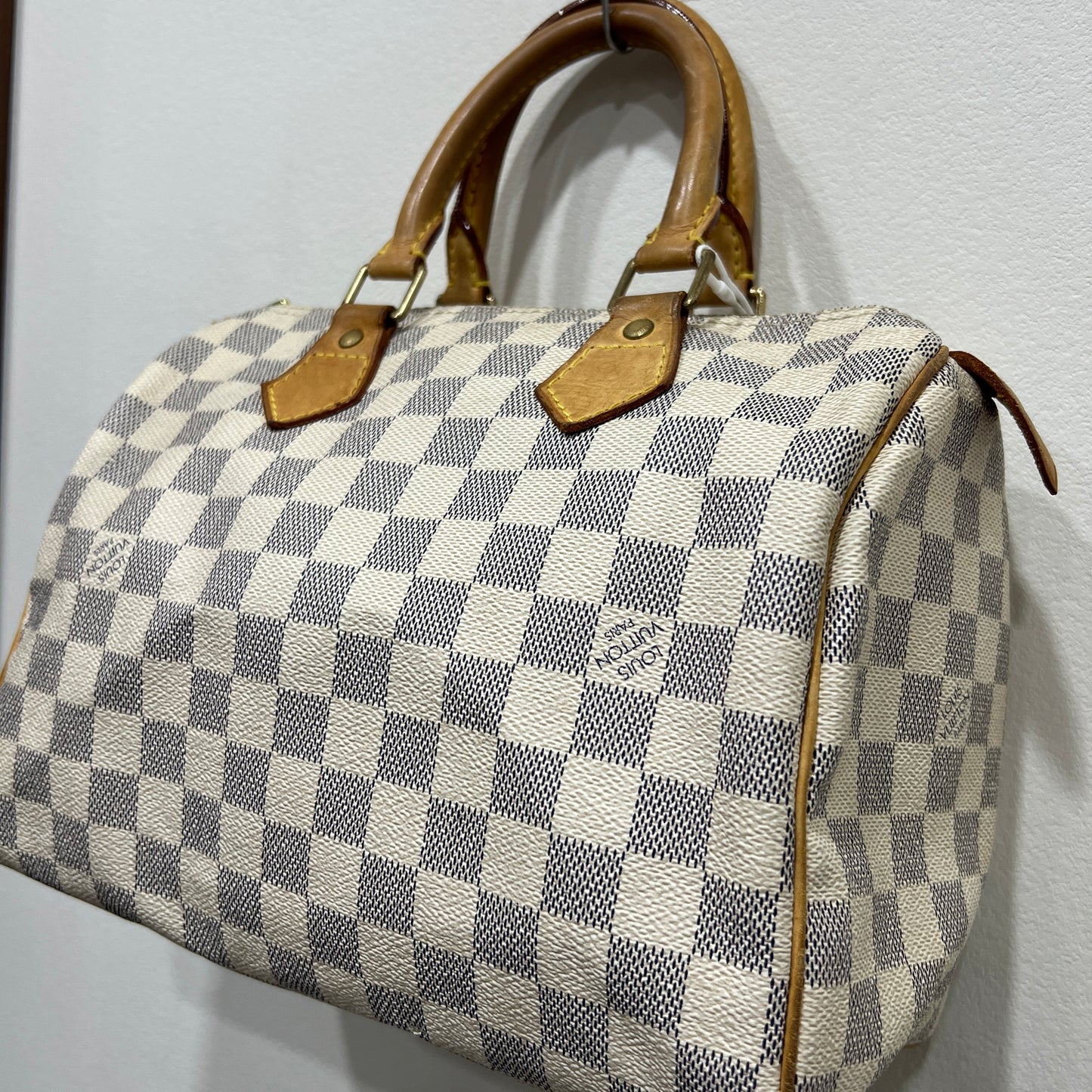 LOUIS VUITTON Speedy White Damier 25 (6530316)