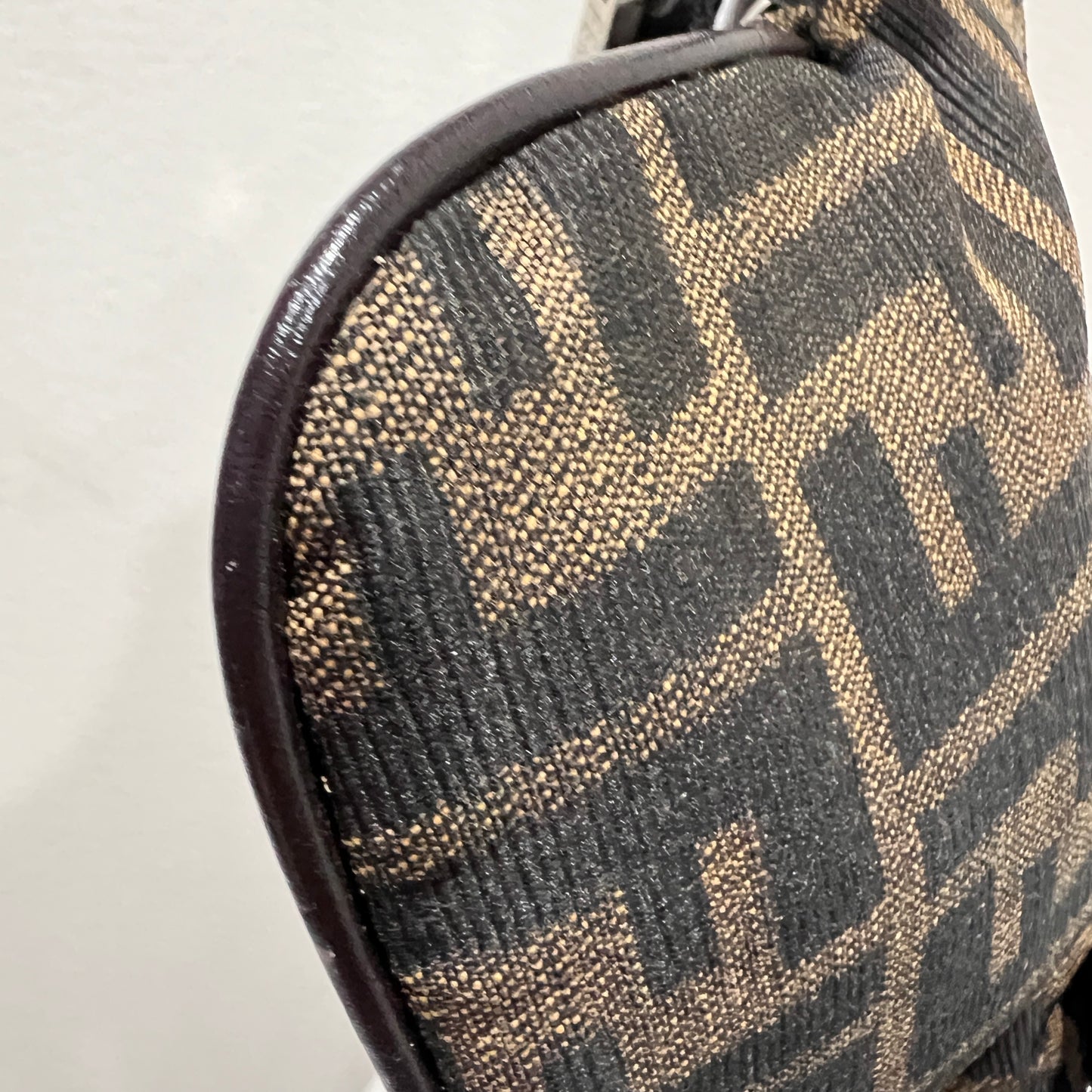 FENDI Baguette Crossbody Zucca Canvas